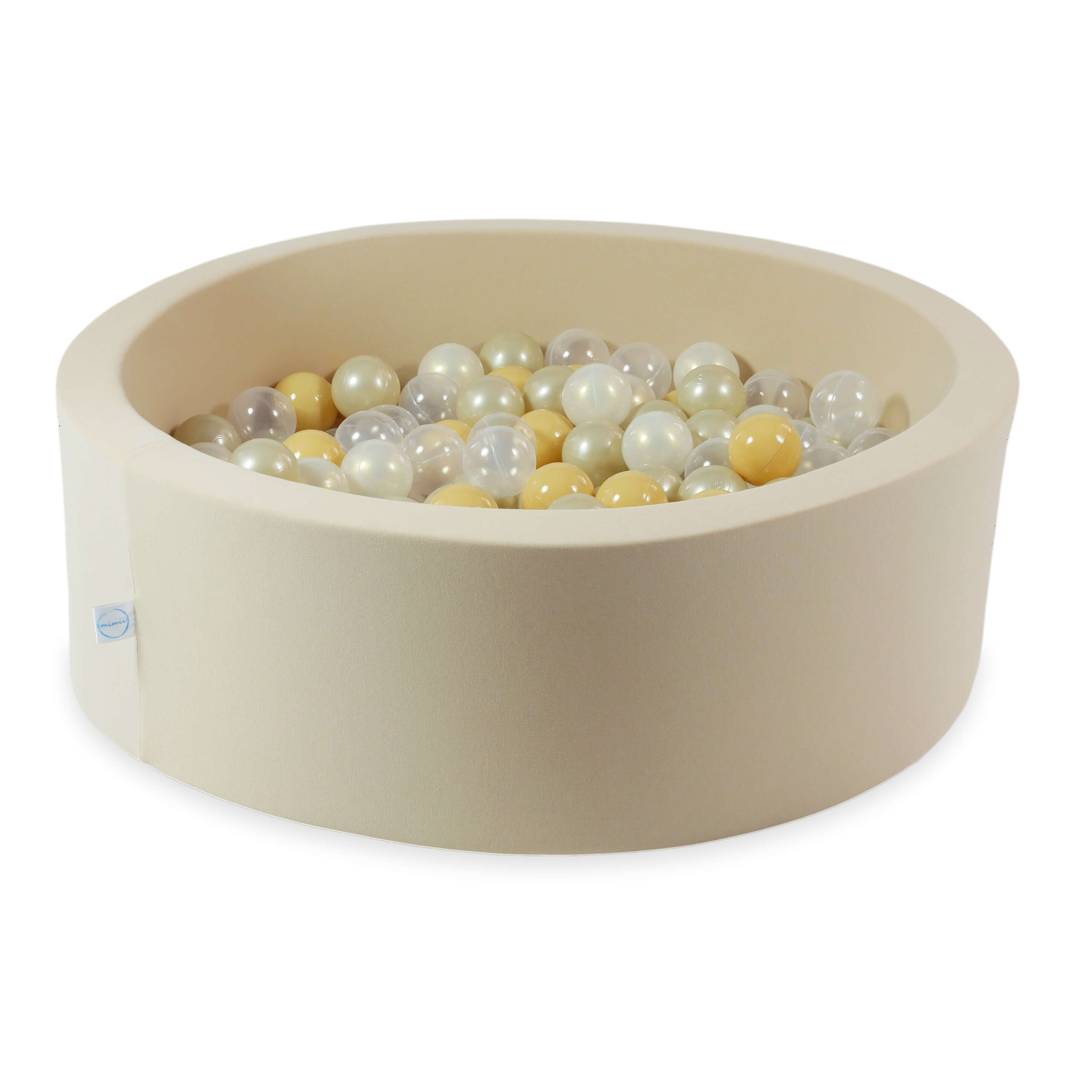 Piscine à balles en beige 90x30 cm avec 200 balles