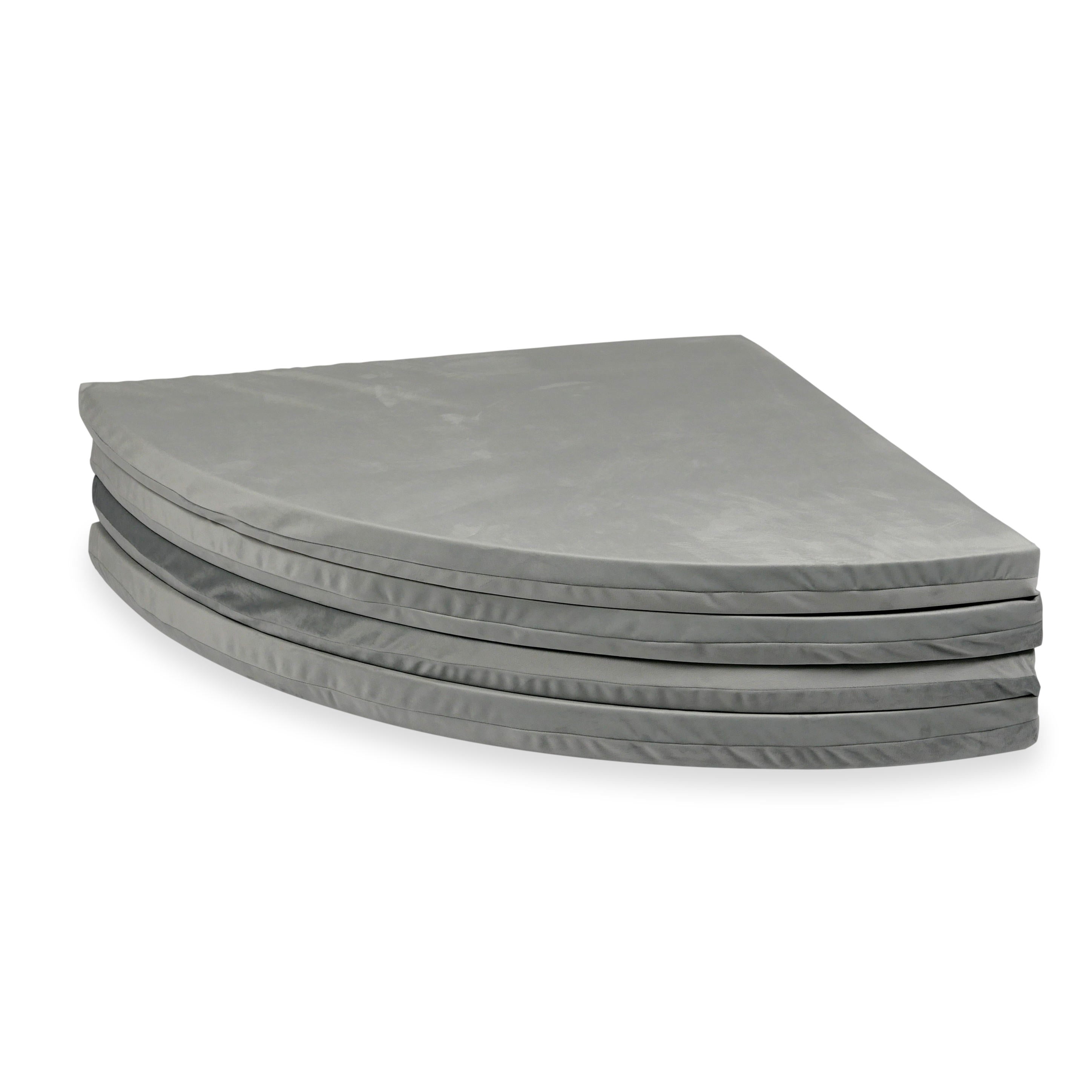 Tapis de jeu bébé rond 160cm en jersey velours