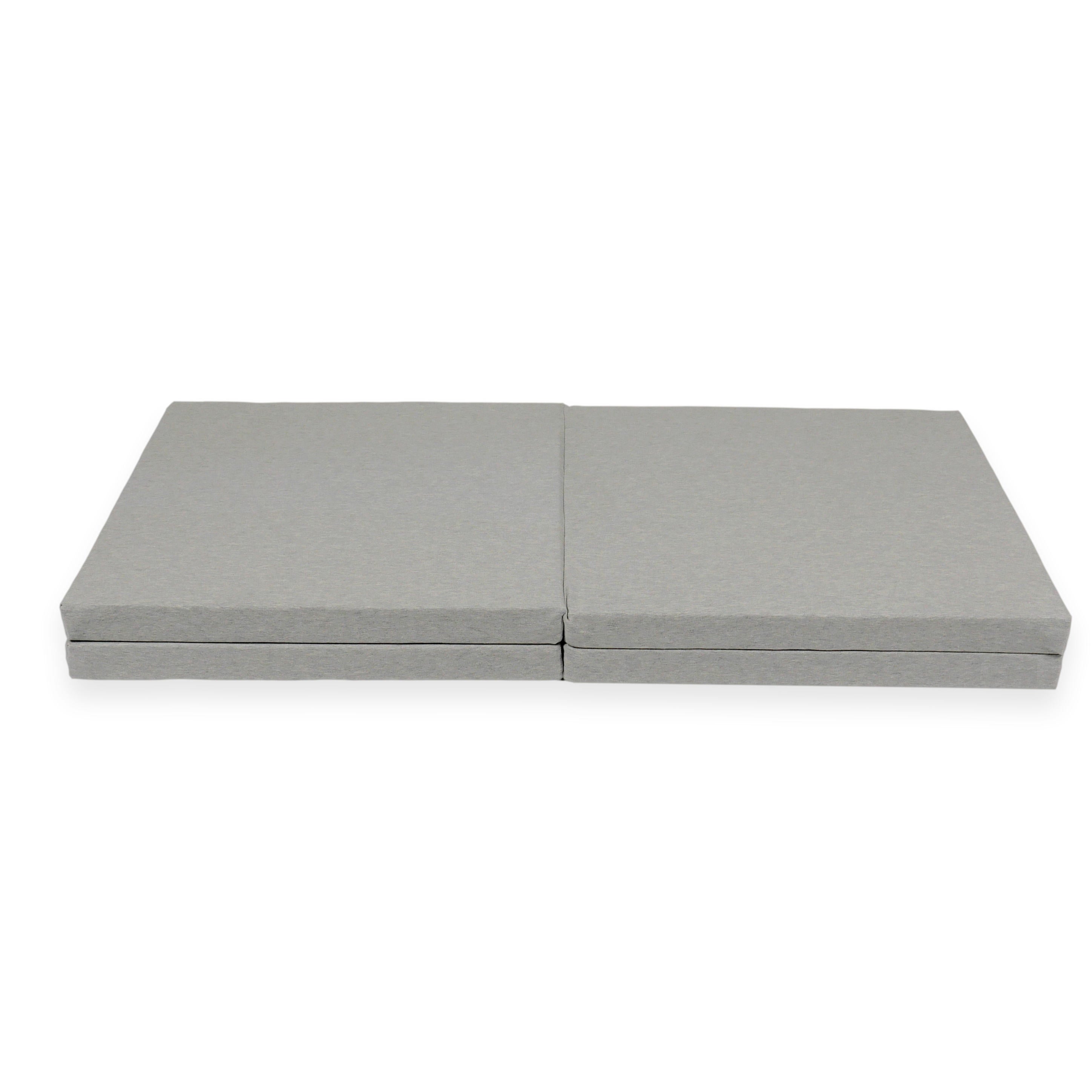 Tapis de jeu bébé pliable carré 120 × 120 cm en jersey