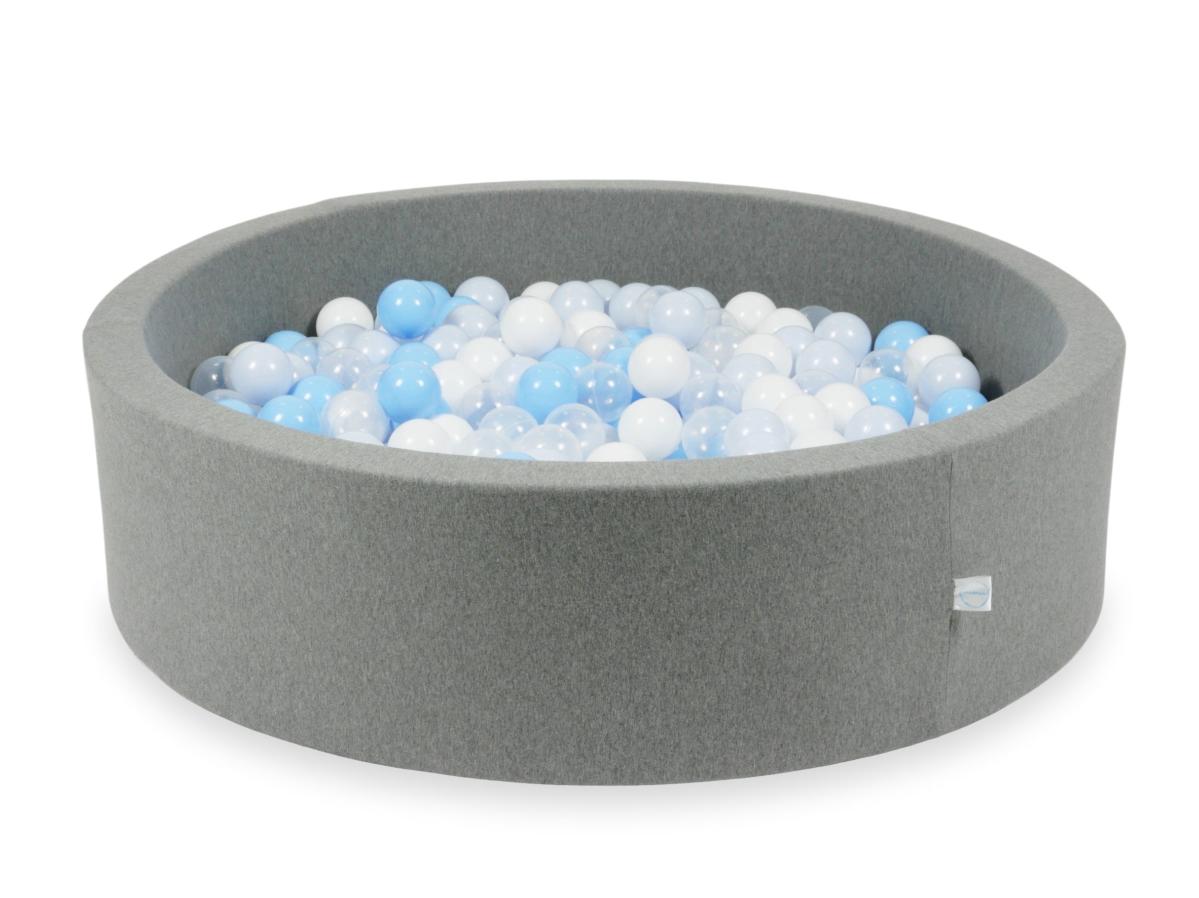 Piscine à balles en gris 110x30 cm avec 400 balles
