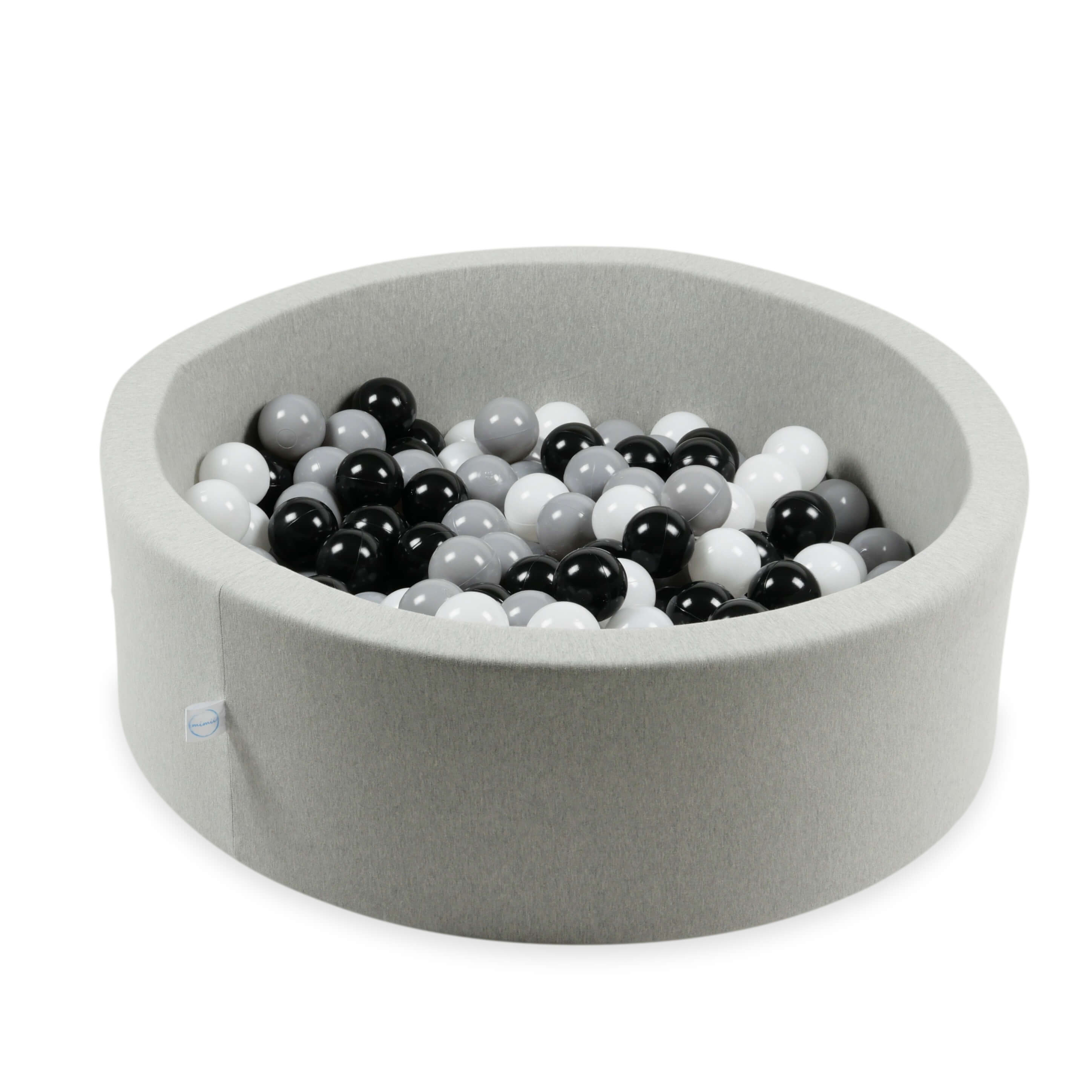 Balles de jeu ø7cm 200 pièces blanc, noir, gris