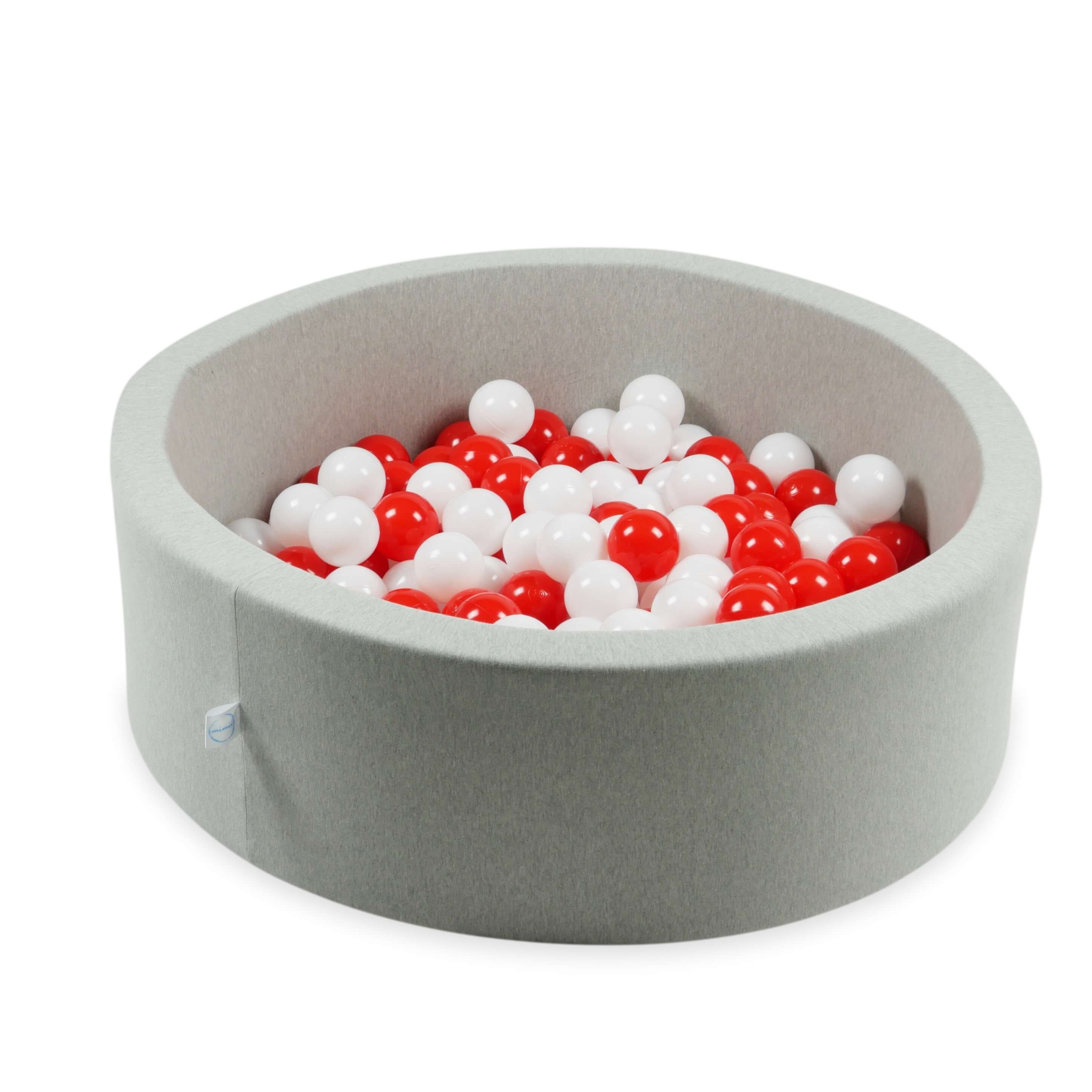 Balles de jeu ø7cm 150 pièces blanc, rouge
