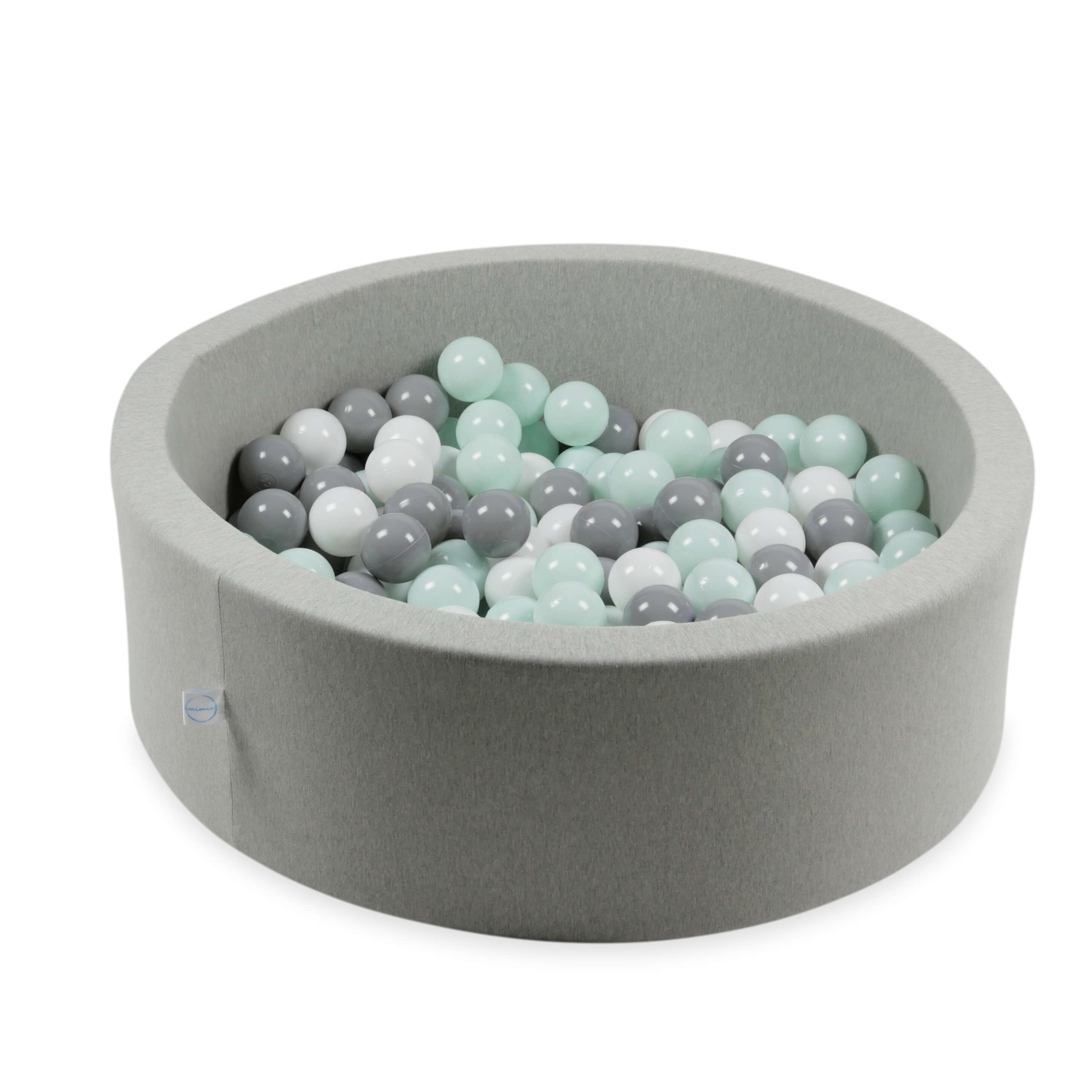 Balles de jeu ø7cm 400 pièces blanc, gris, menthe clair