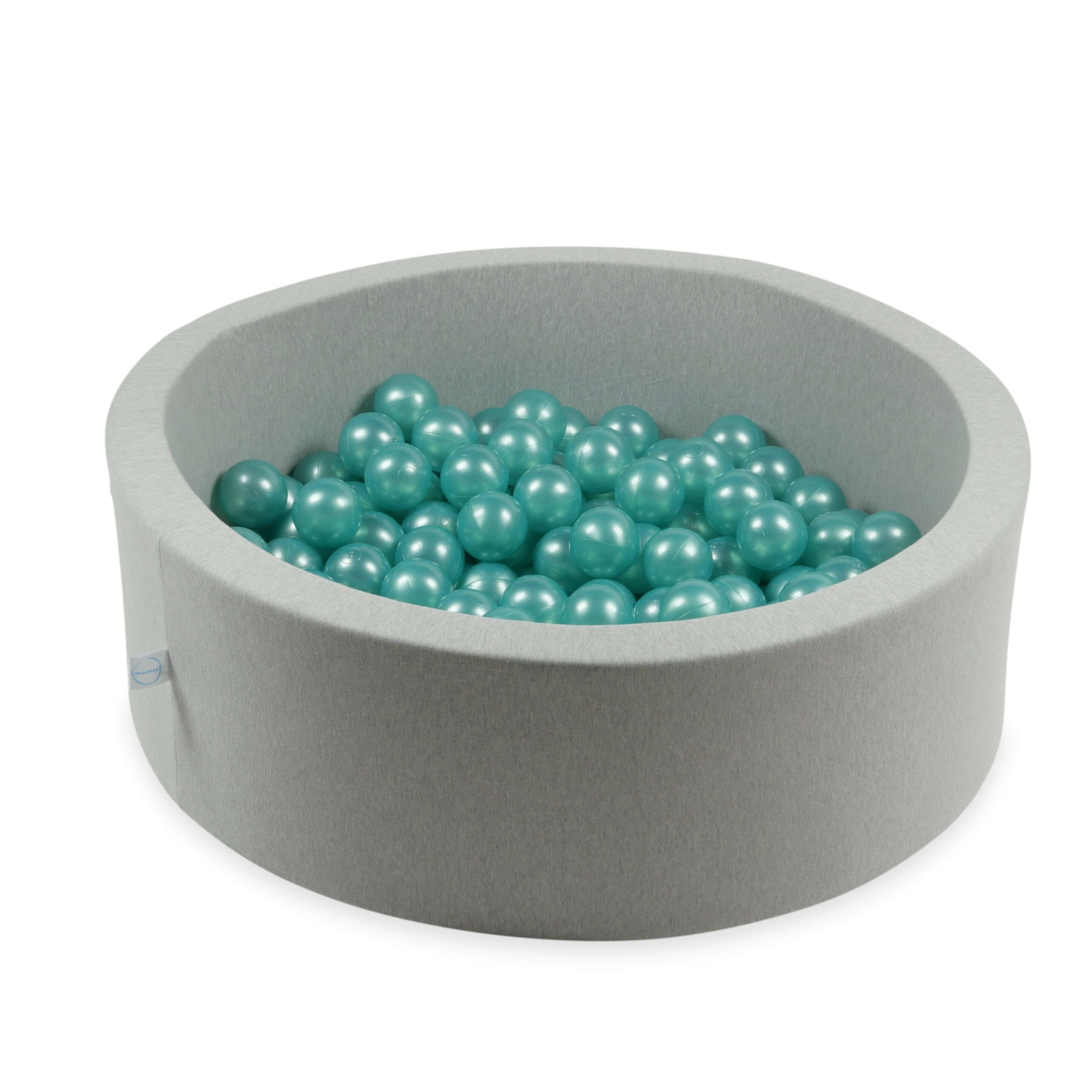 Balles de jeu ø7cm 50 pièces turquise métallique