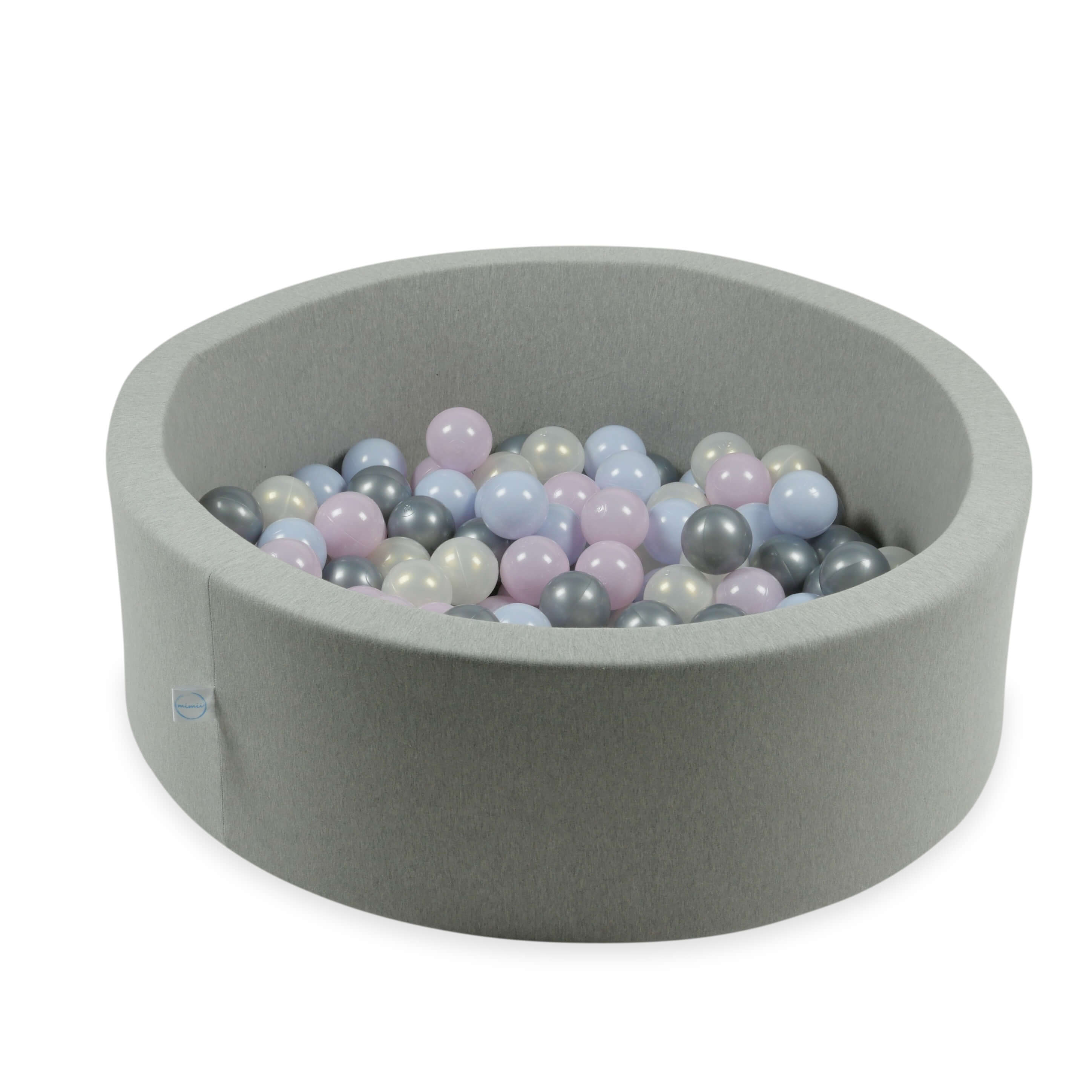 Balles de jeu ø7cm 25 pièces rose perle, bleu perle, iridescent, argenté