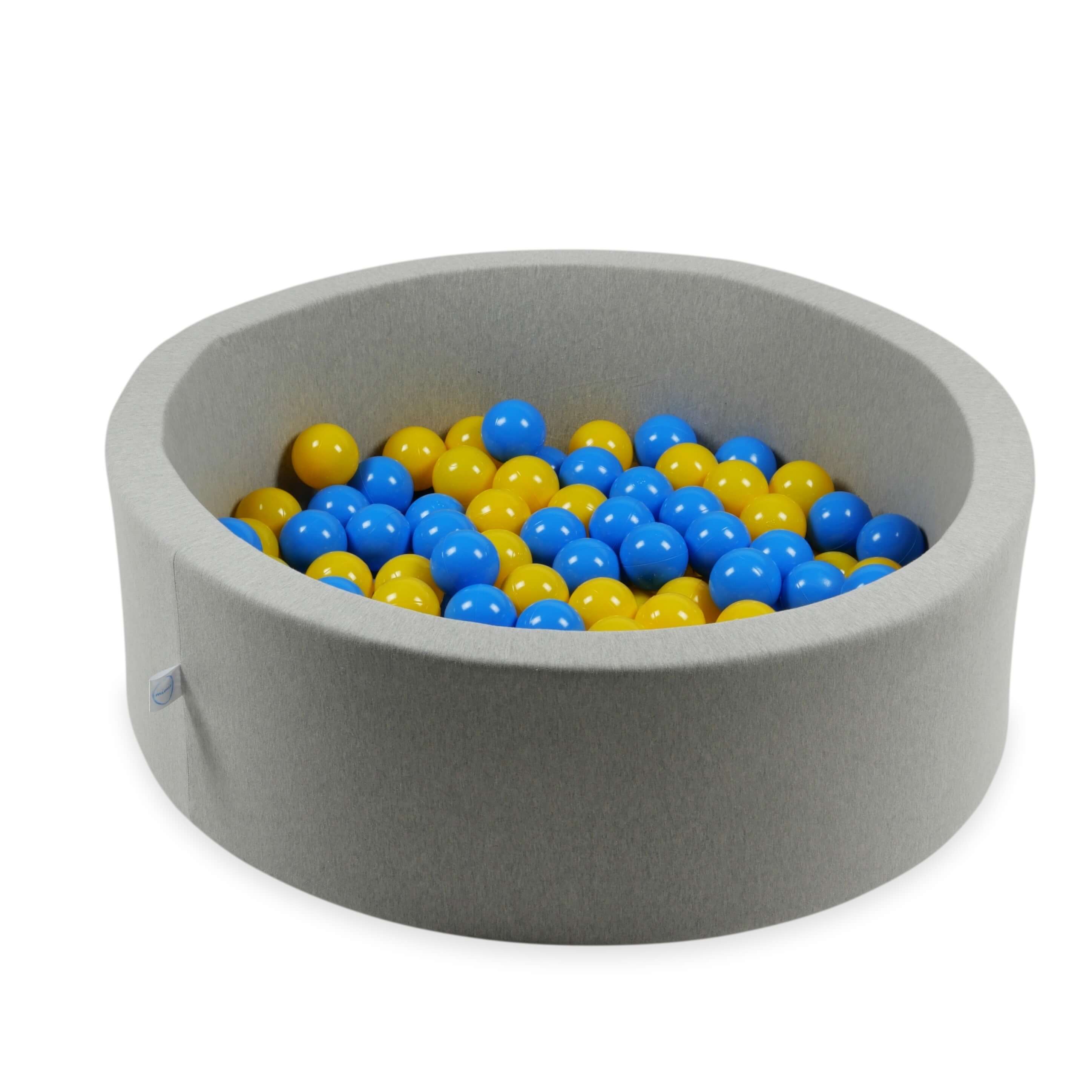 Balles de jeu ø7cm 100 pièces jaune, bleu