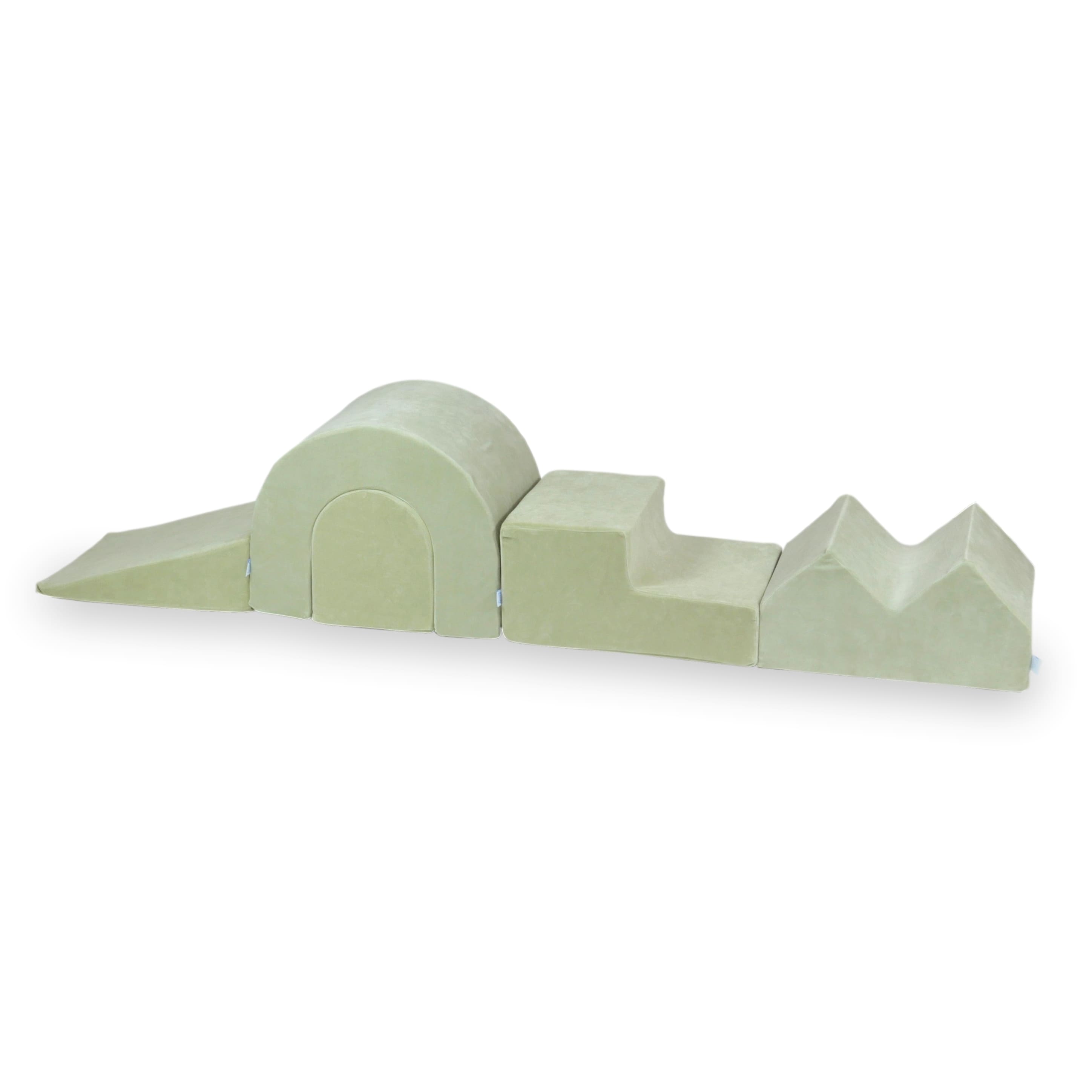 Aire de jeux en mousse avec piscine ronde 90x30 Velvet Soft + 5 éléments sans balles