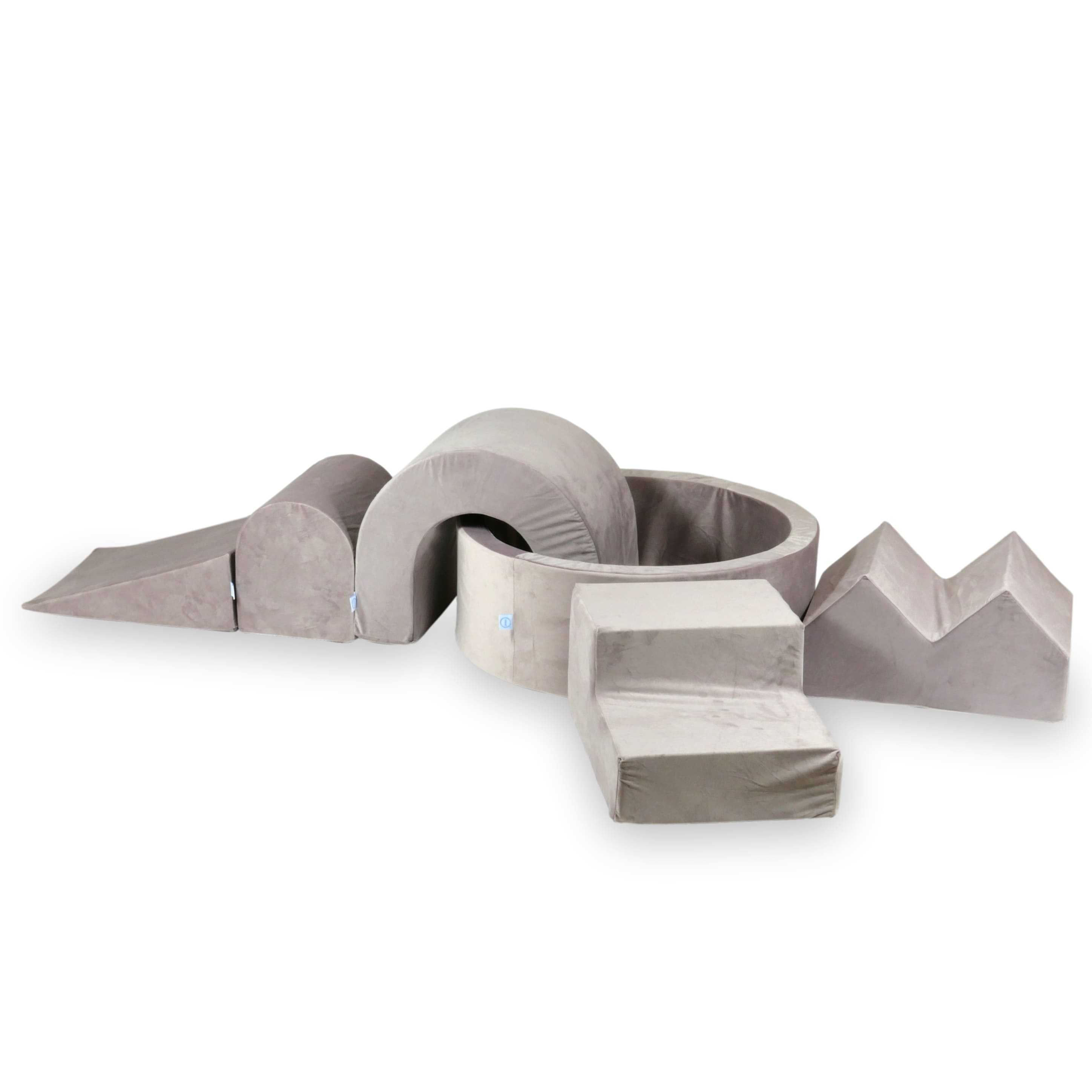 Configurateur de parcours de motricité - Ensemble 14 (Coin, Tunnel, Colline, Marches et Pics)