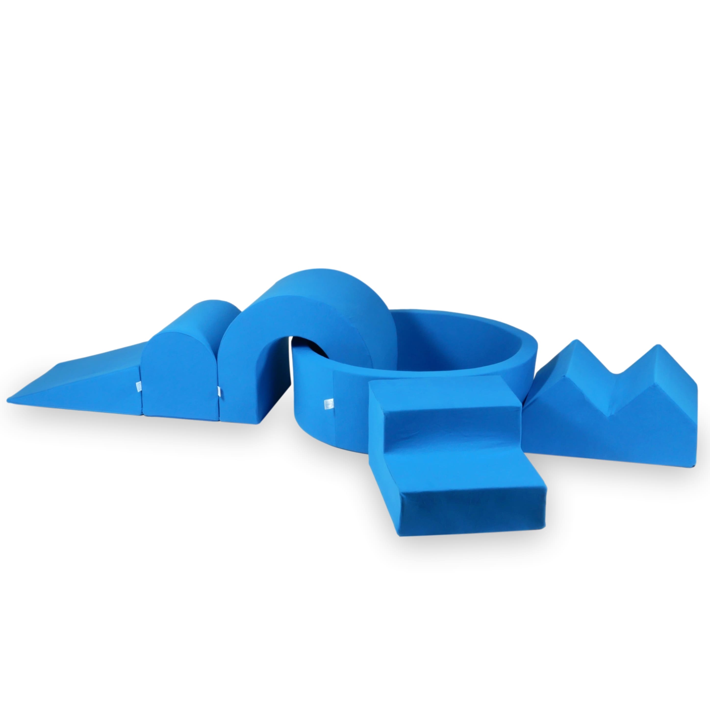 Aire de jeux en mousse avec piscine ronde 90x30 jersey + 5 éléments sans balles