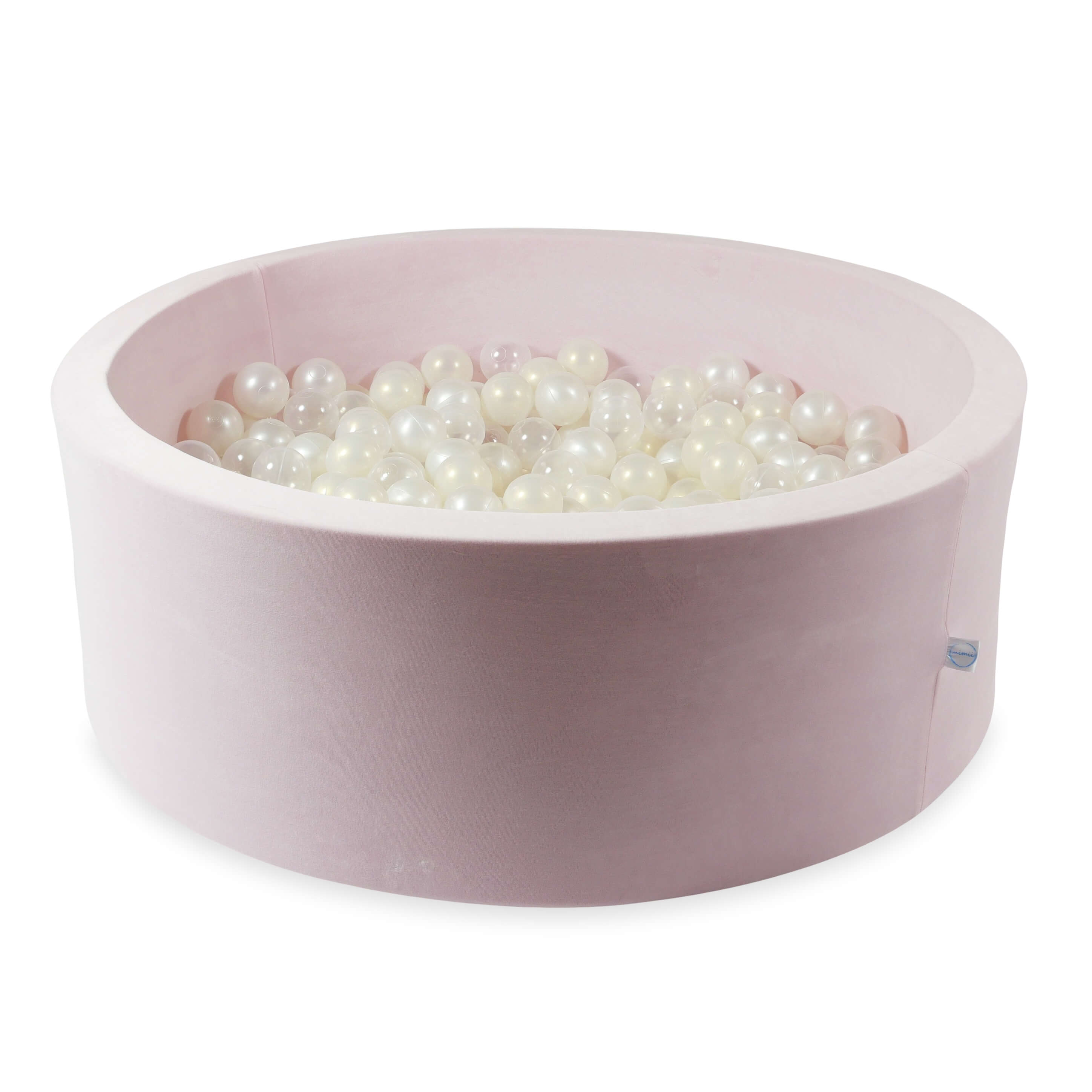 Piscine à balles en velvet soft light pink 110x40 cm avec 500balles