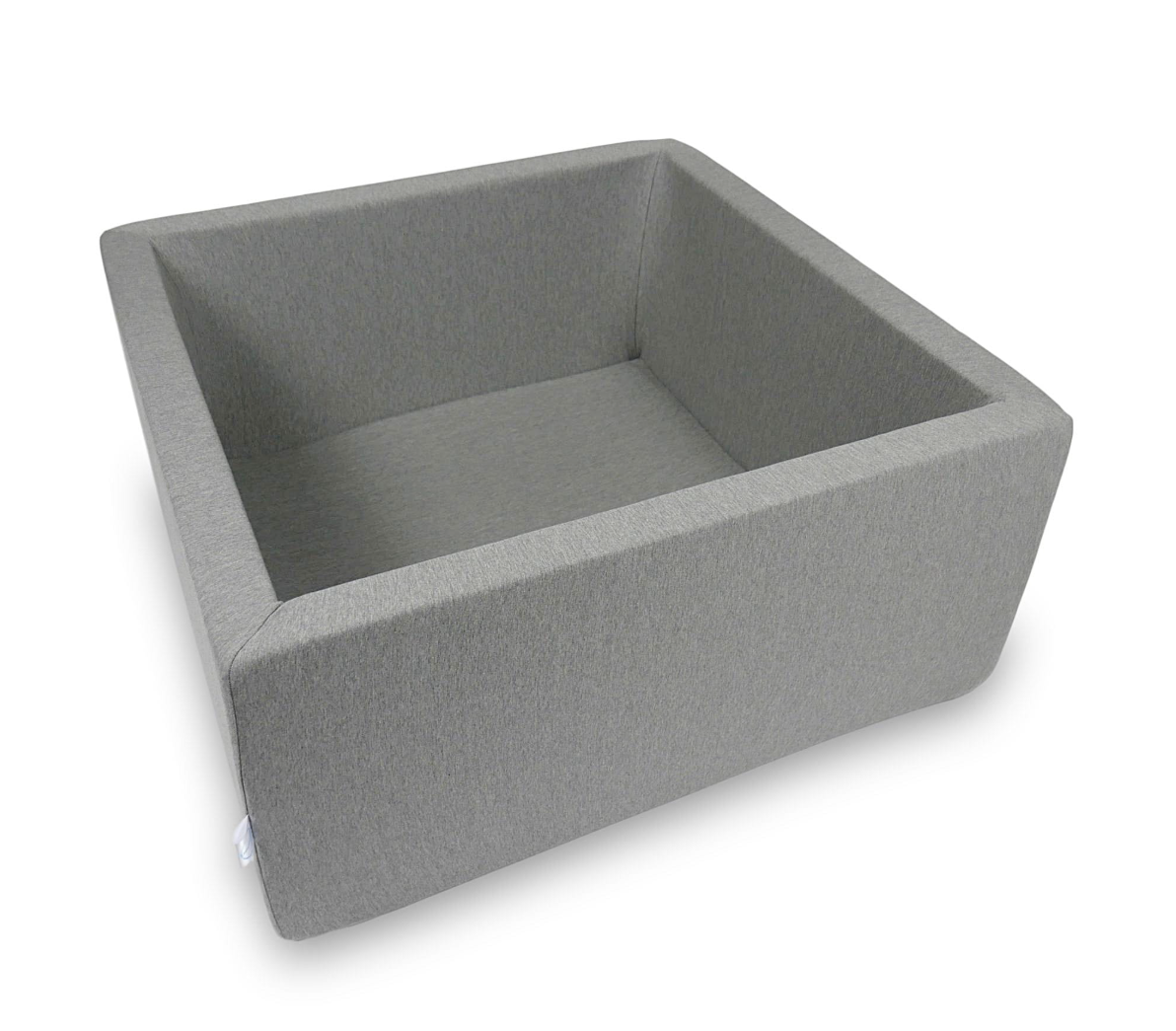 Piscine à balles carrée 90x90x40 cm grise sans balles