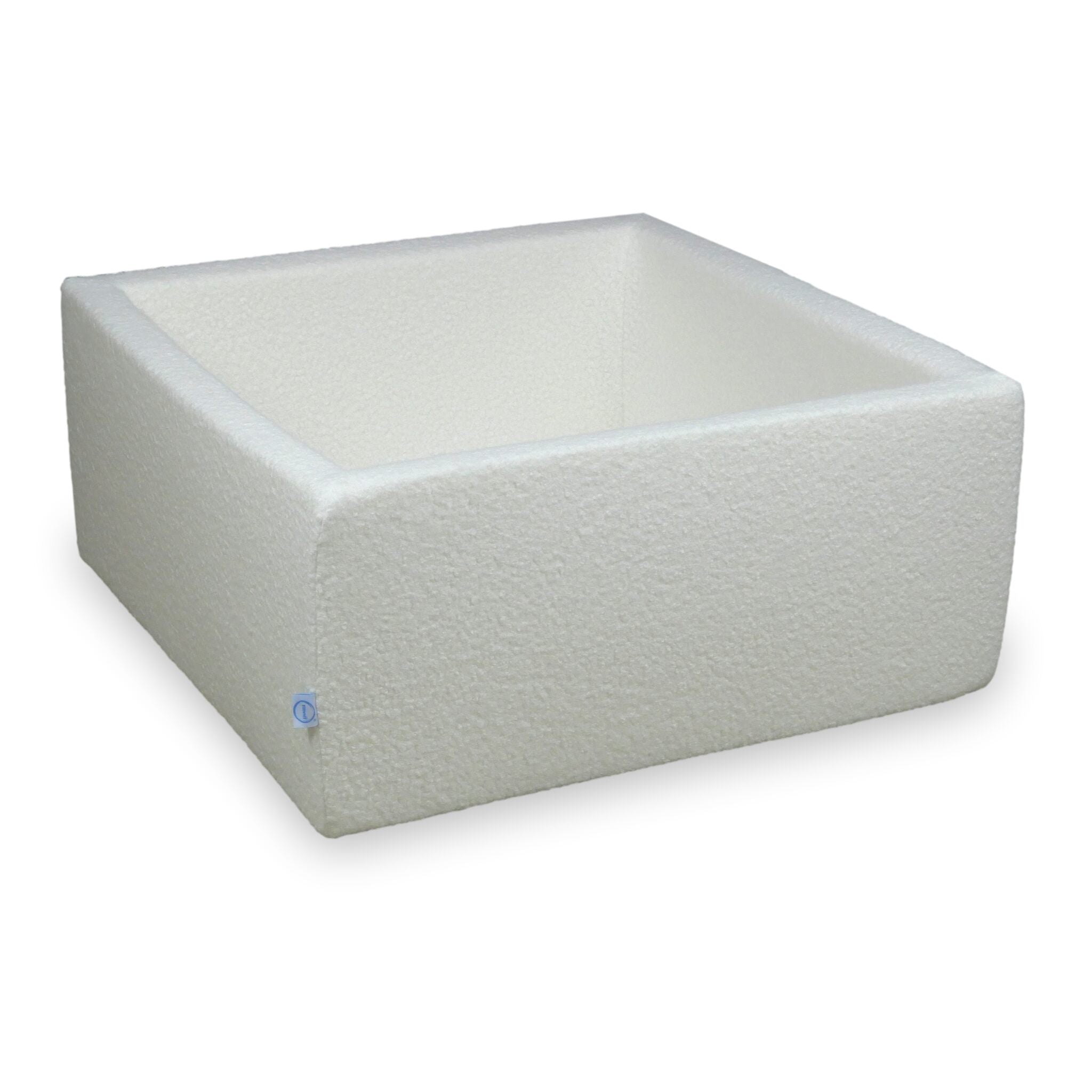 Piscine à balles carrée 90x90x40 cm Boucle Blanc sans balles