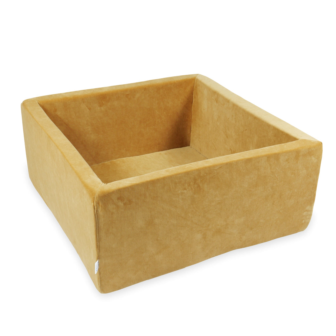 Piscine à balles carrée 90x90x40 cm Velvet Soft Carmel sans balles