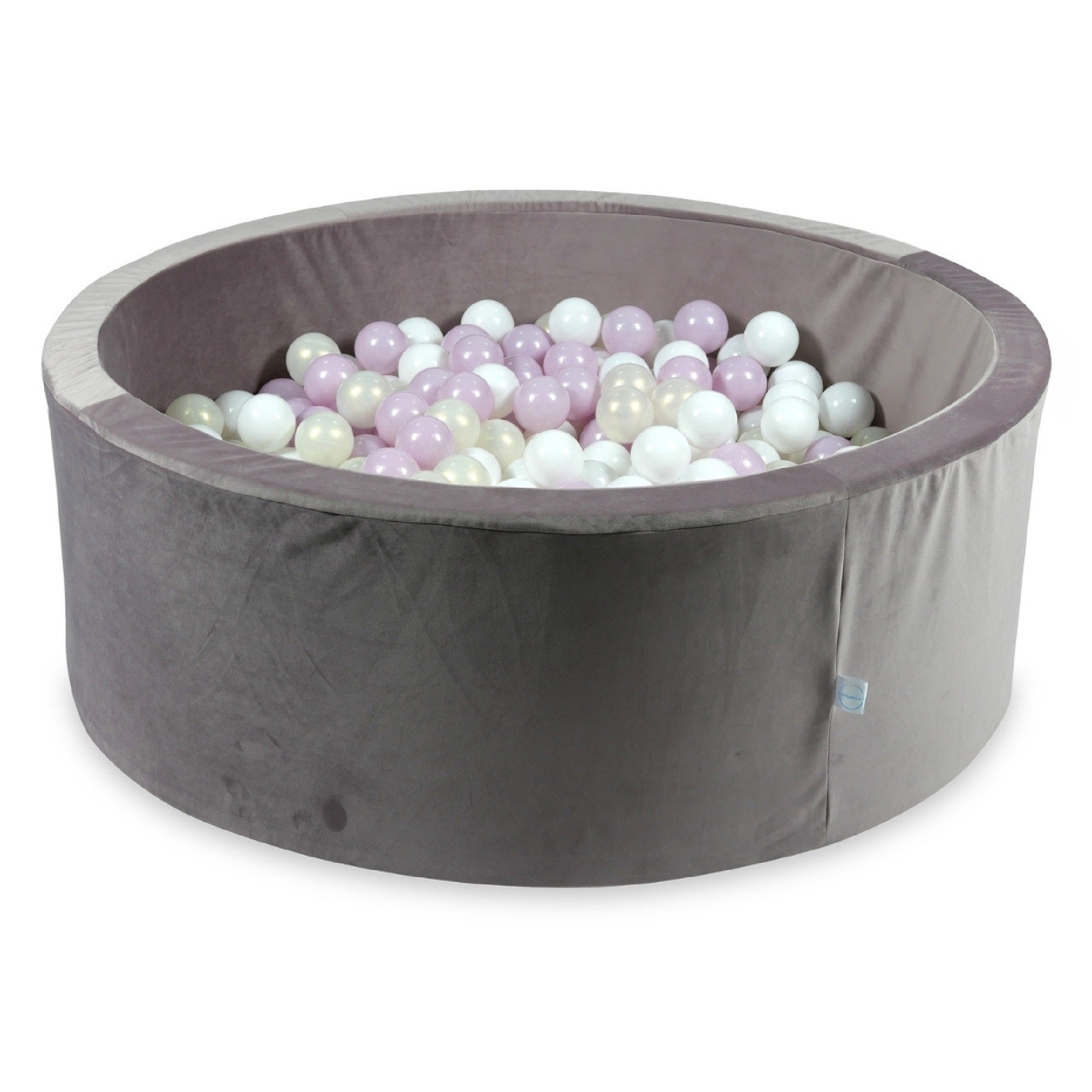 Piscine à balles en velours velvet lilac 110x40 cm avec 500balles