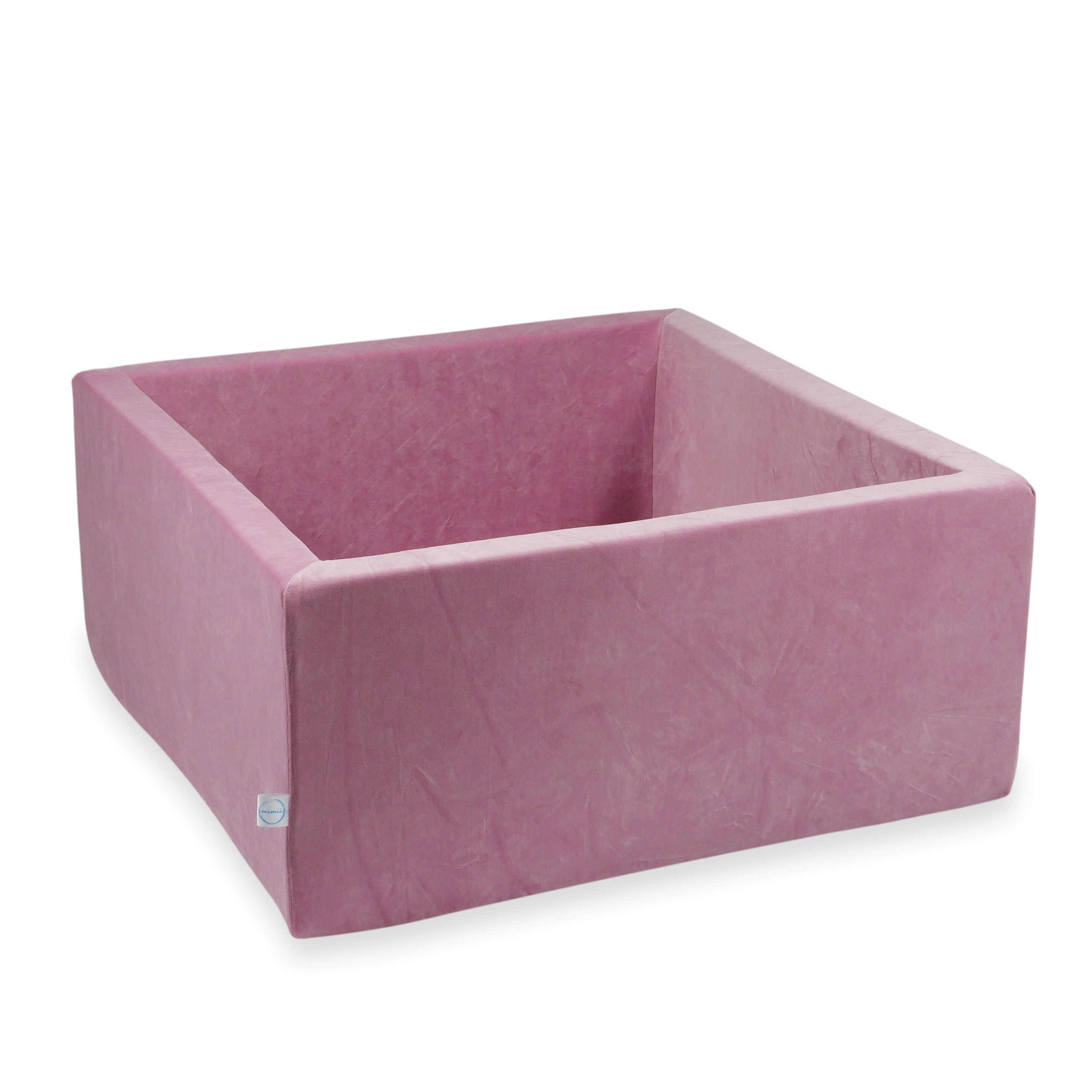 Piscine à balles carrée 90x90x40 cm Velvet Soft rose sans balles