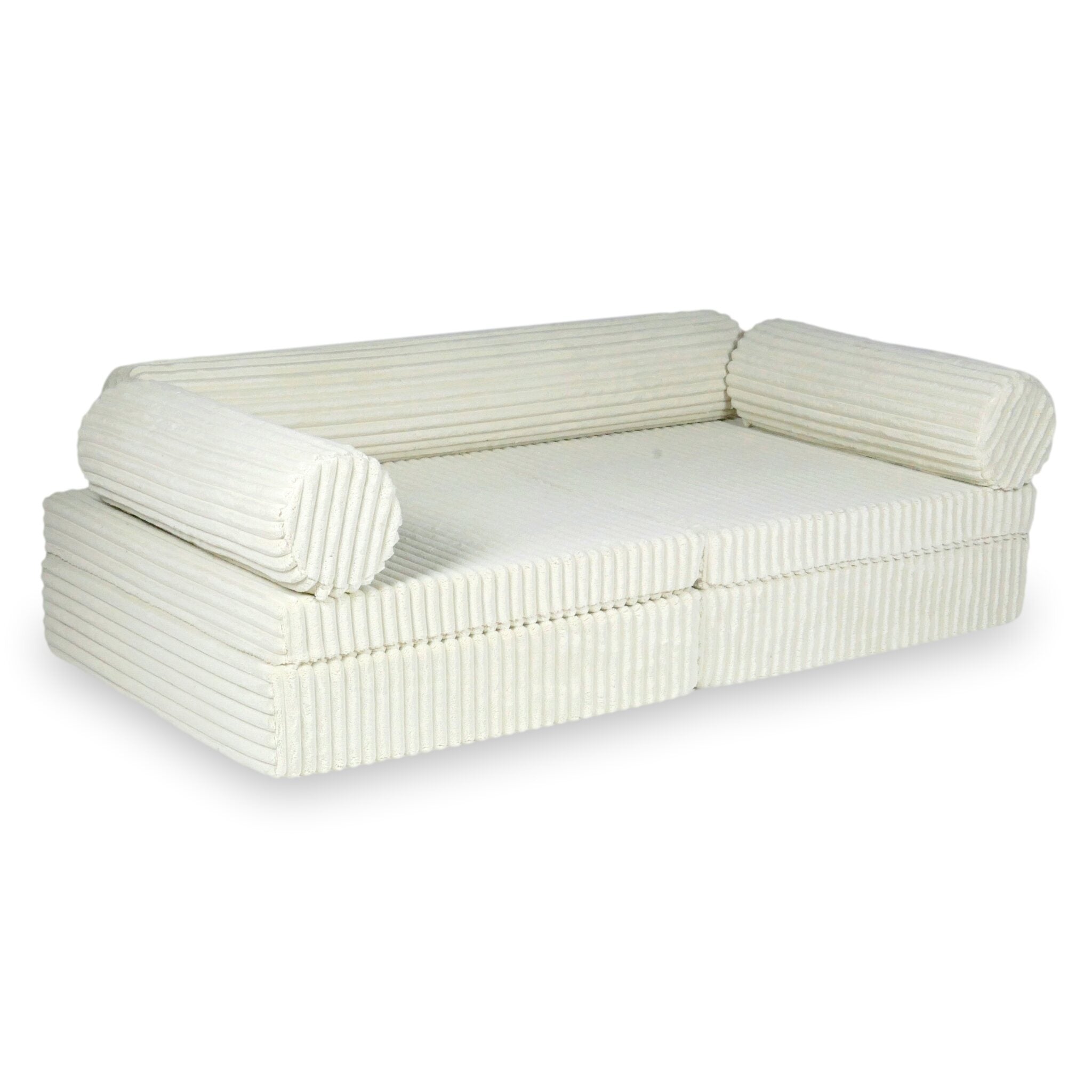 Canapé de jeu Montessori de luxe Tissu gaufré