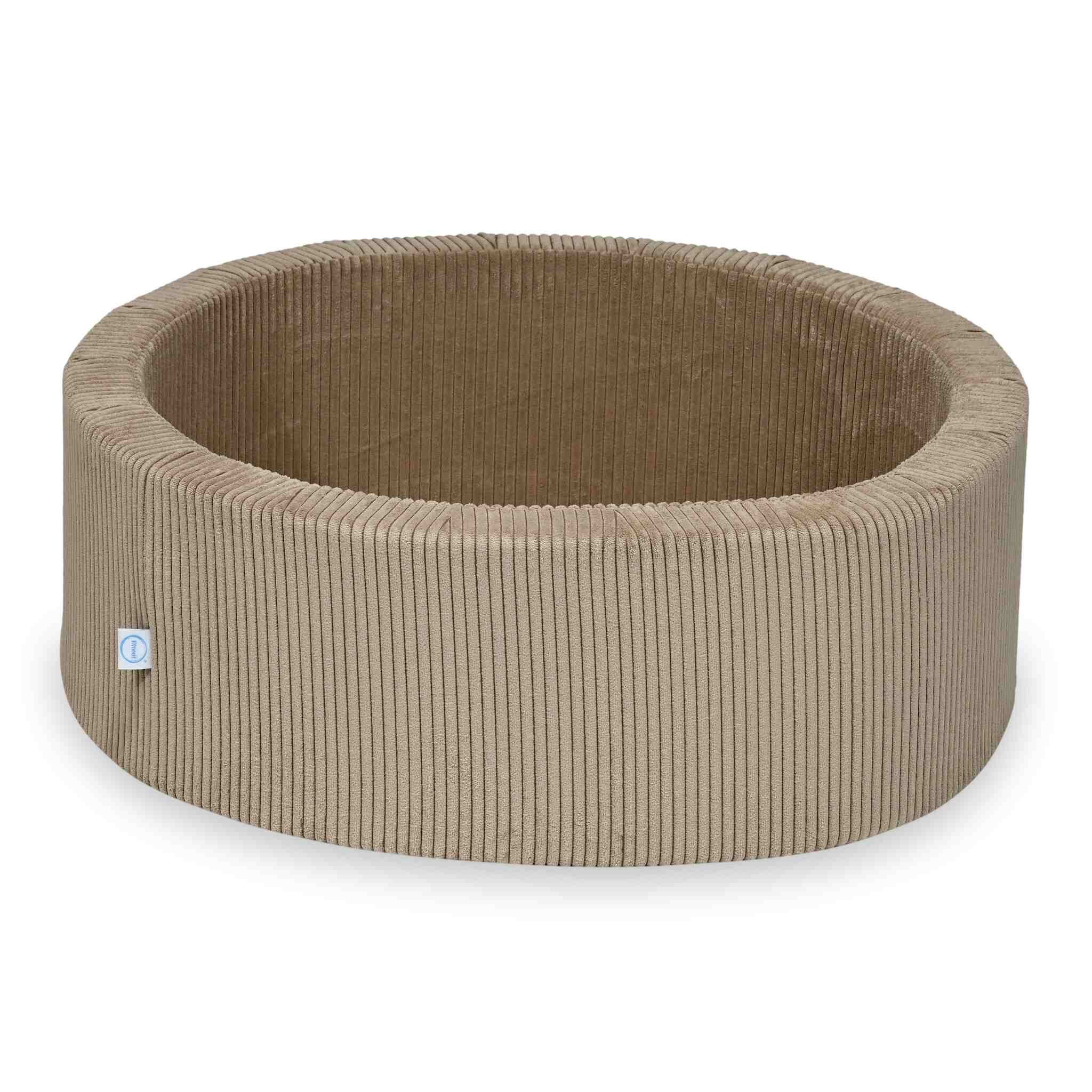 Piscine à Balles 90x30 velours côtelé toffee sans balles