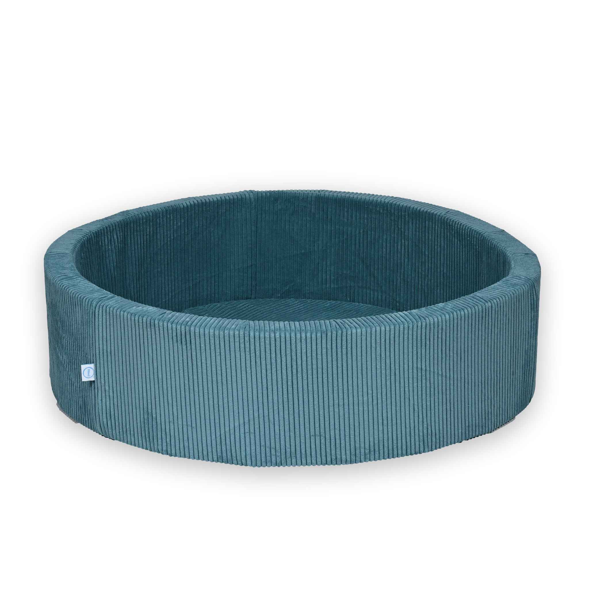 Piscine à Balles 110x30 velours côtelé bleu sans balles