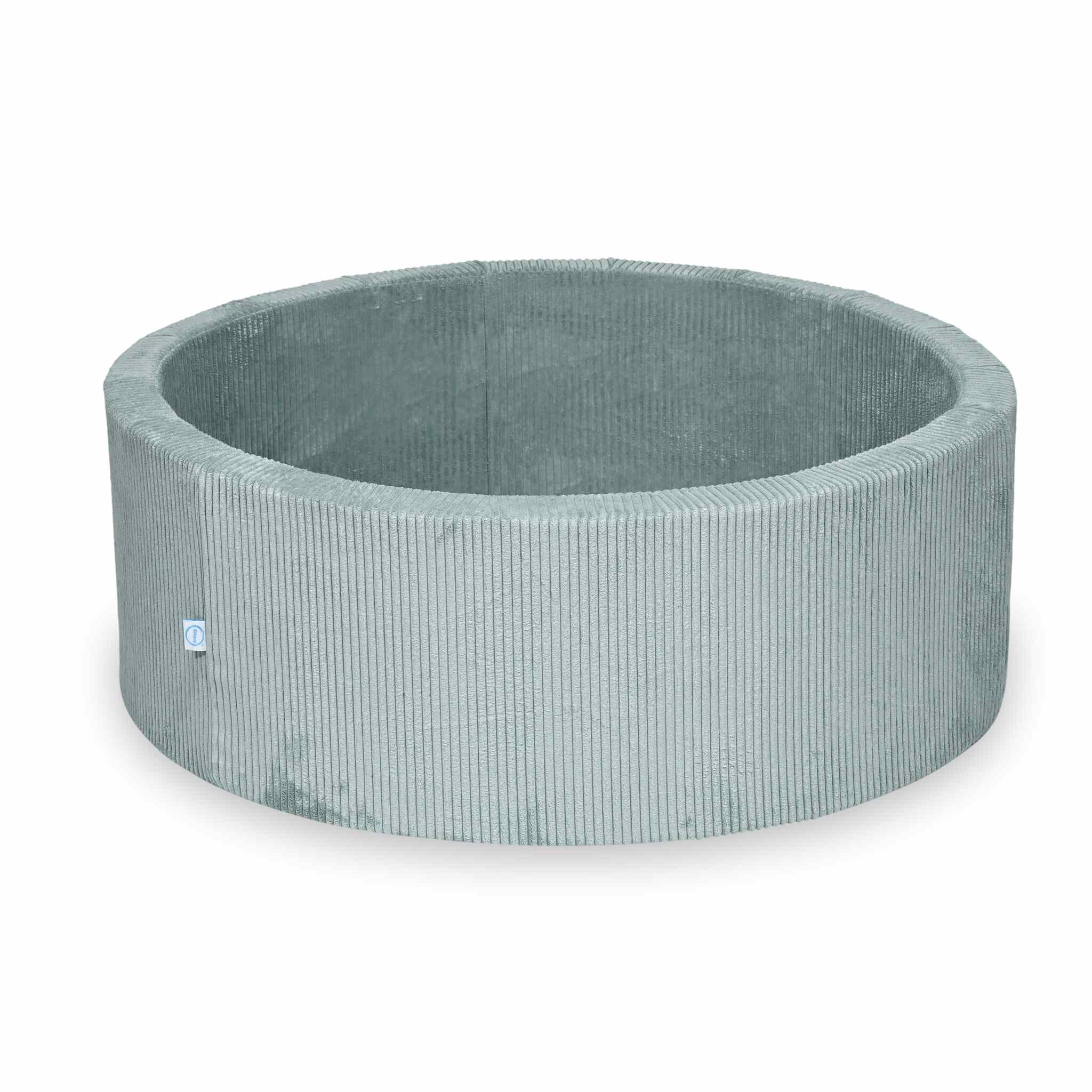 Piscine à Balles 110x40 velours côtelé menthe claire sans balles