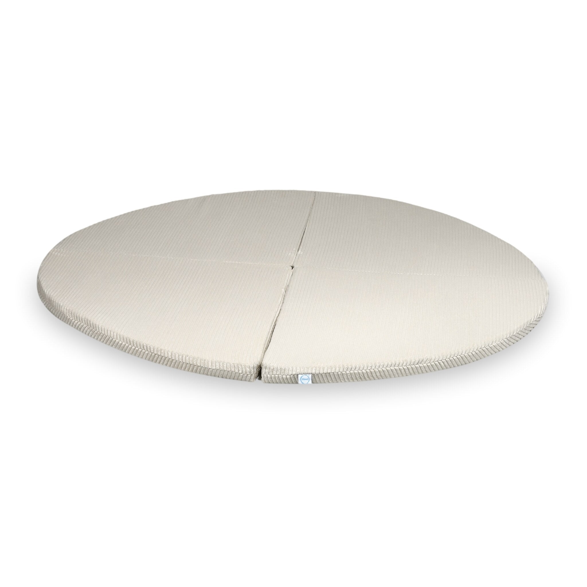 Tapis de jeu 160cm pour bébé, rond pliable en velours côtelé