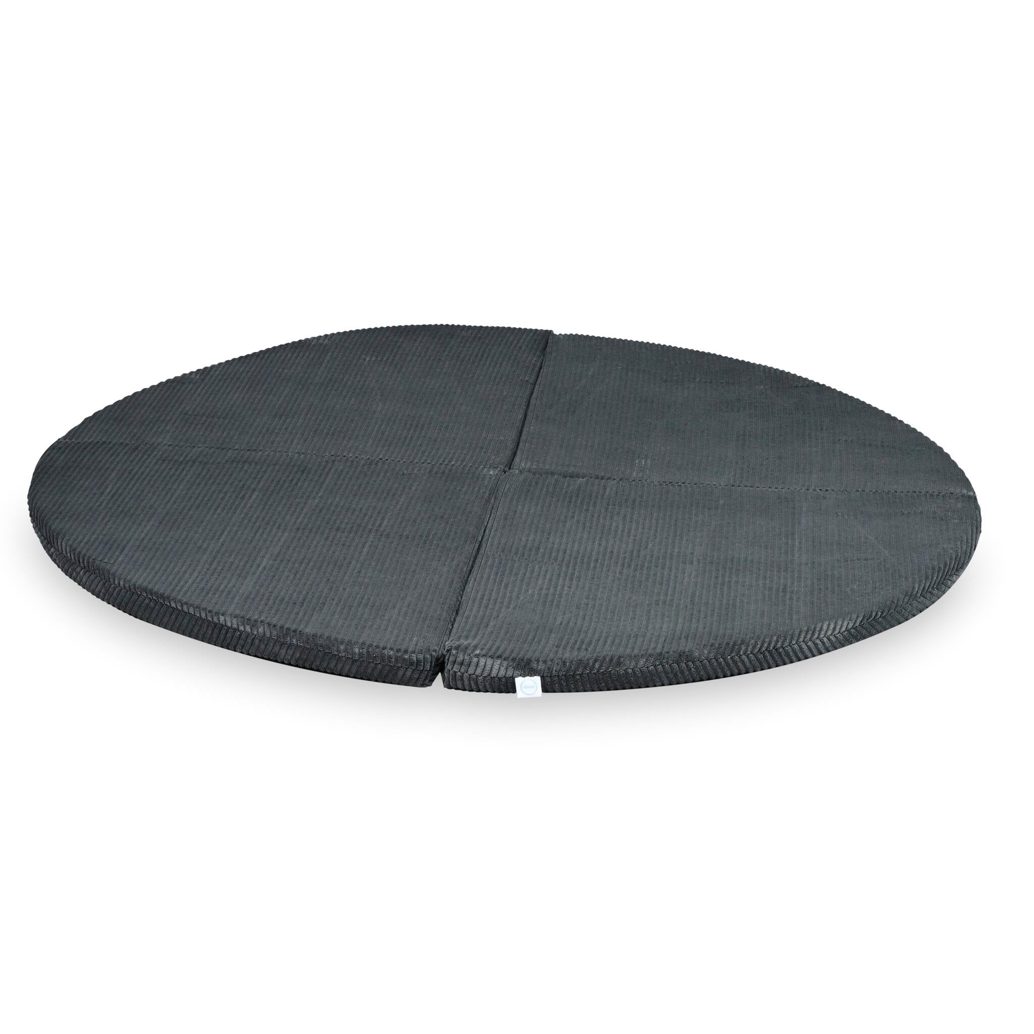 Tapis de jeu 160cm pour bébé, rond pliable en velours côtelé