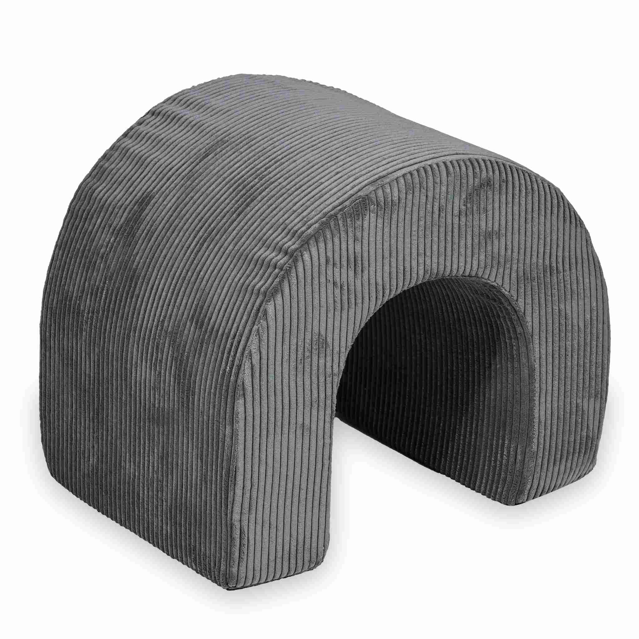 Tunnel en mousse pour aire de jeux velours côtelé