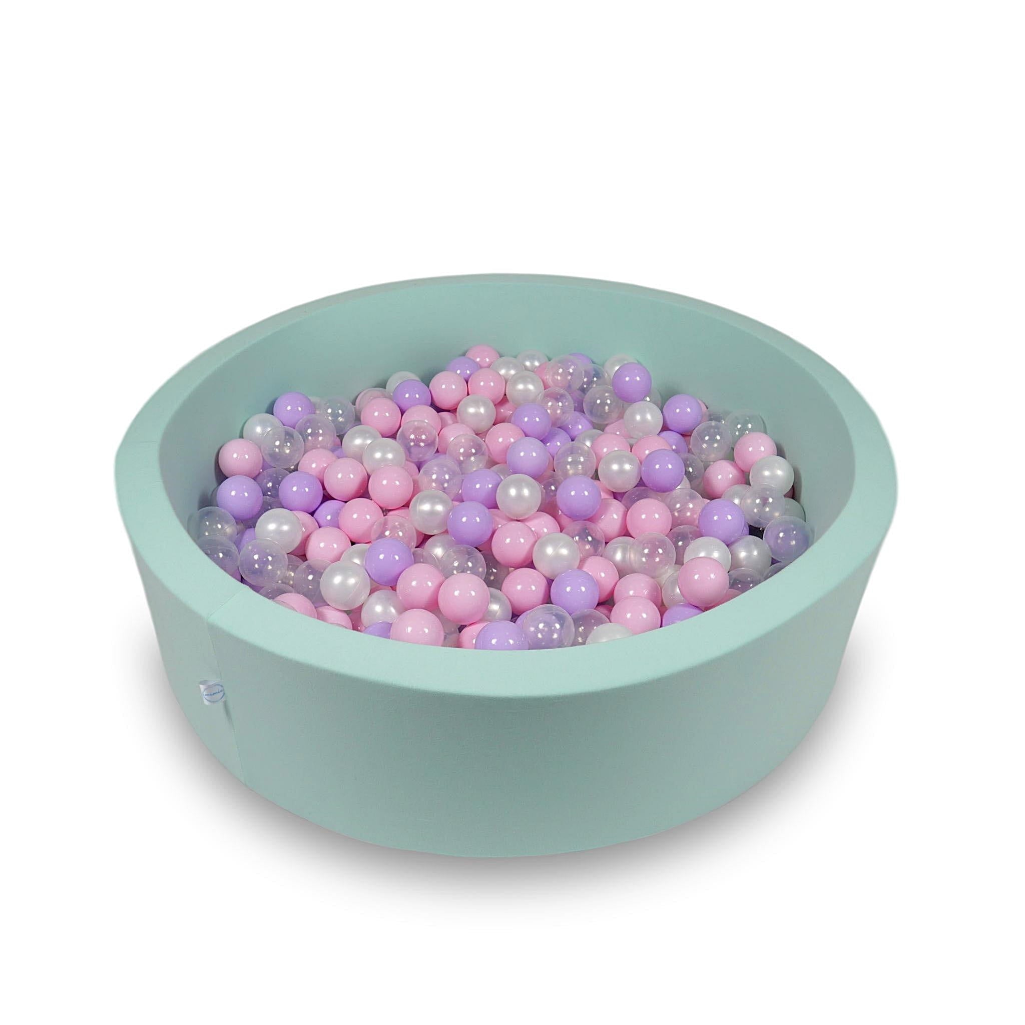 Piscine à Balles 110x30cm menthe avec balles 400pcs (rose clair, perle, clair, bruyère)