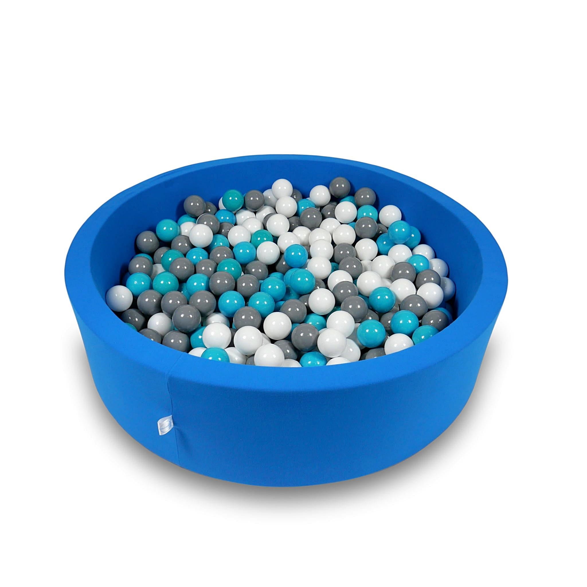 Piscine à Balles 110x30cm bleue avec balles 400pcs (blanc, gris, turquoise)