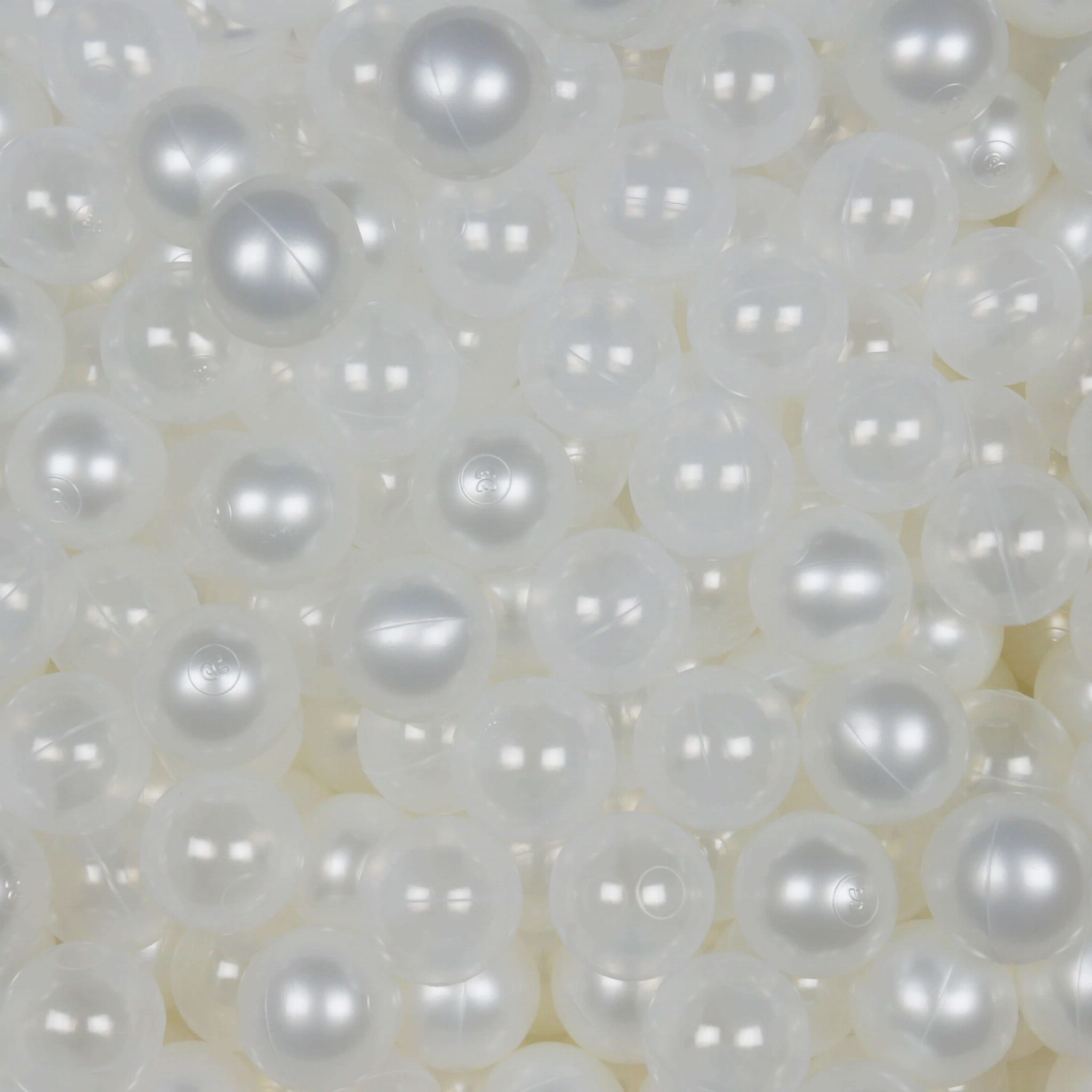 Balles de jeu ø7cm 50 pièces perle, transparent