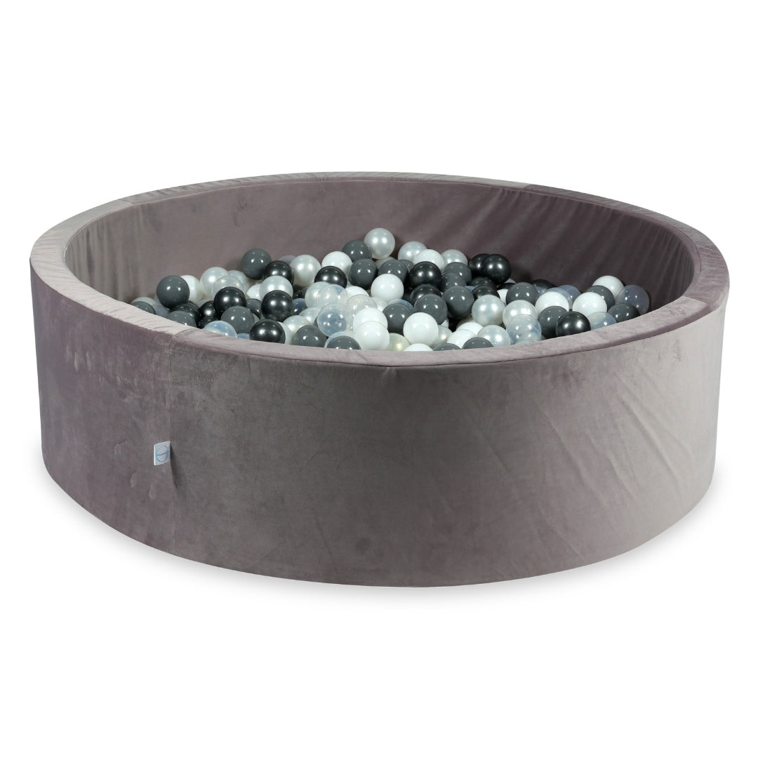 Piscine à balles en velours velvet lilac 130x40 cm avec 700 balles