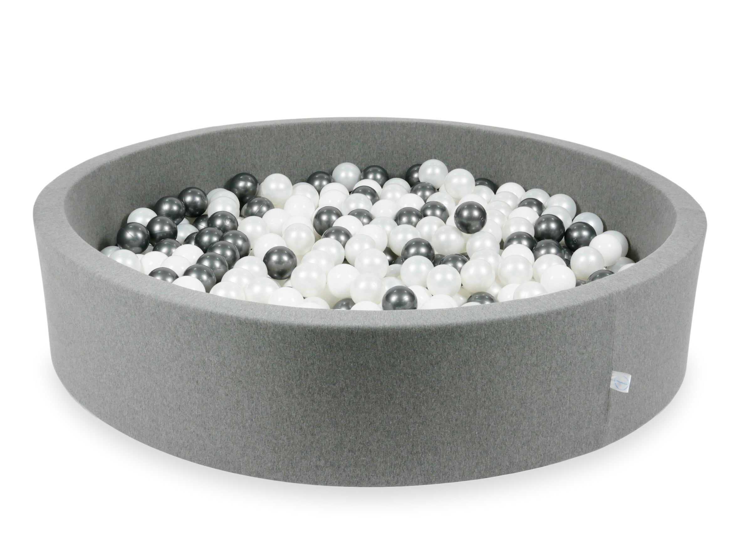 Piscine à balles en gris  130x30 cm avec 600 balles