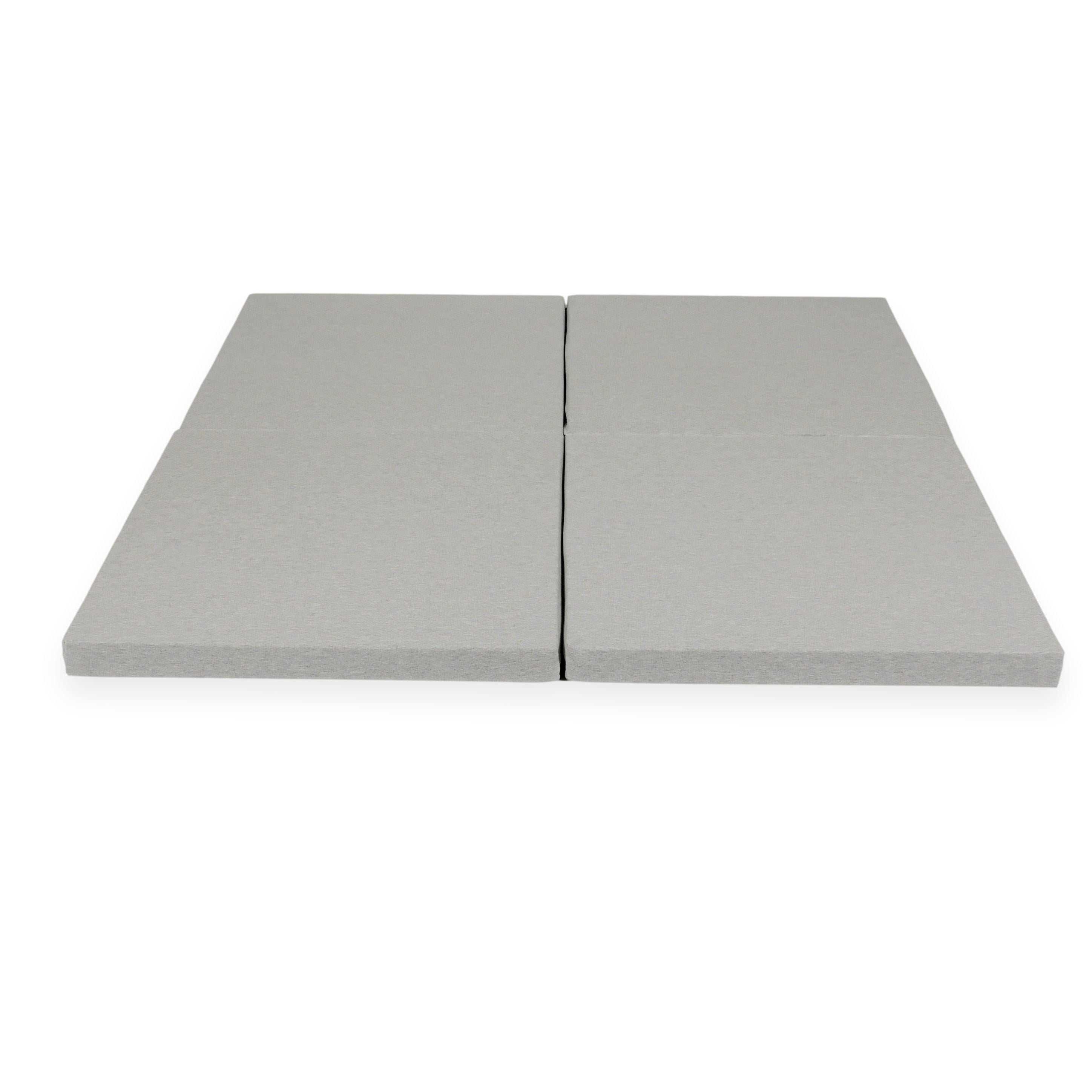 Tapis de jeu bébé pliable carré 120 × 120 cm en jersey