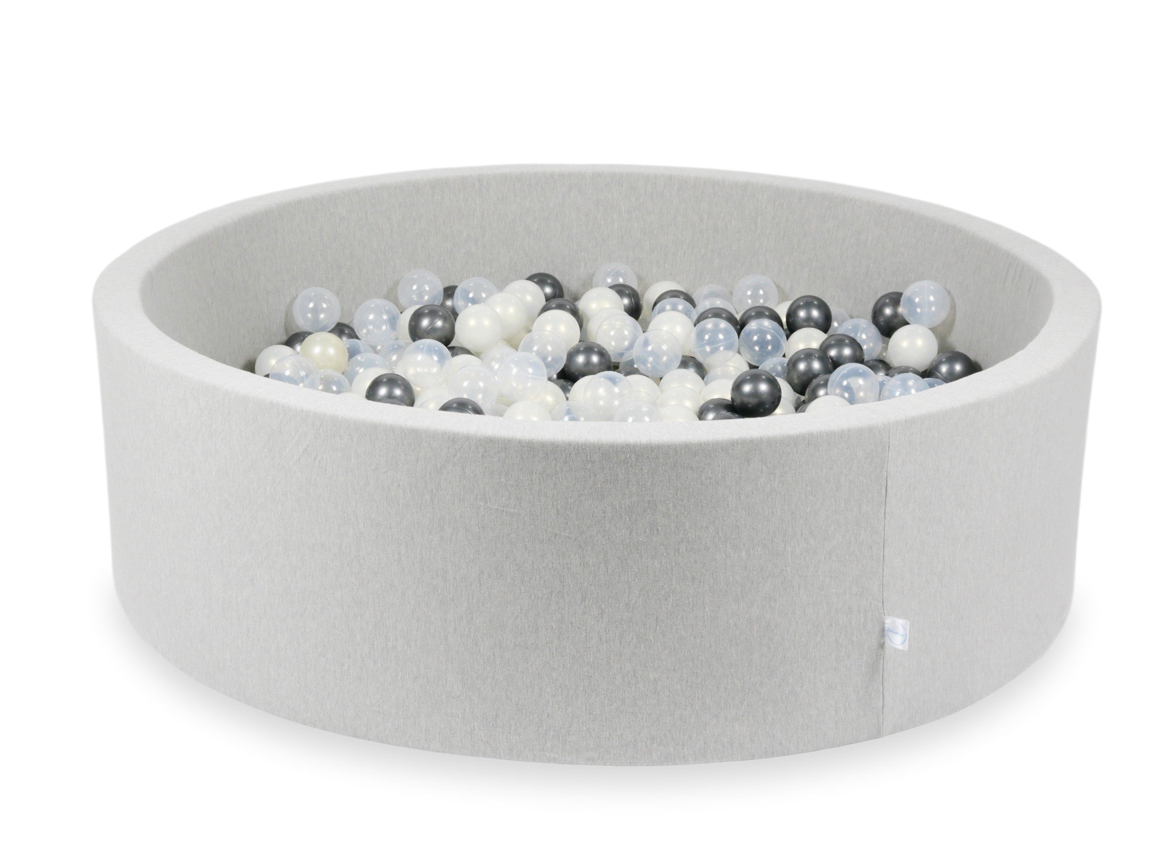Piscine à balles en gris clair 130x40 cm avec 700 balles