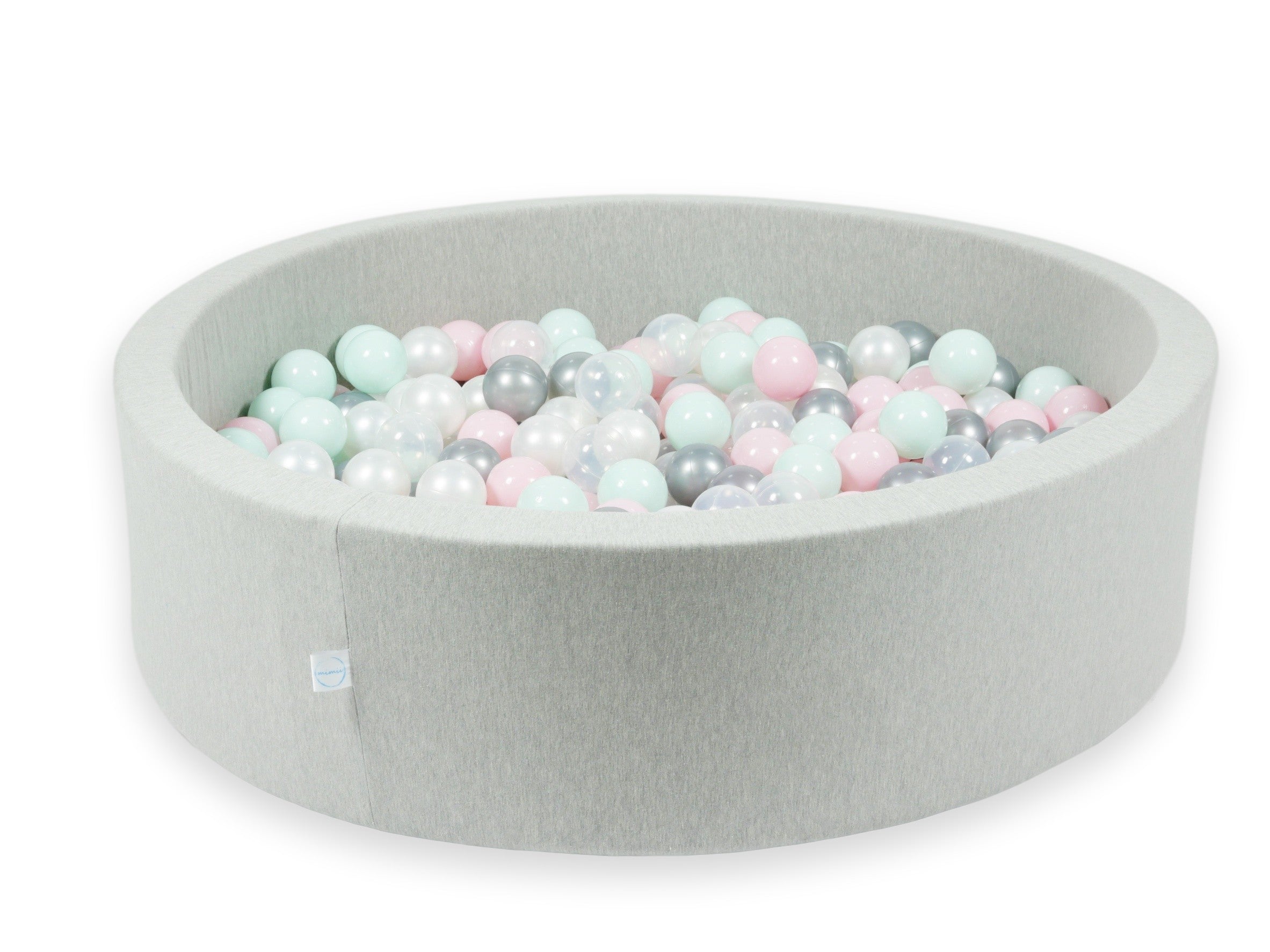 Piscine à balles en gris clair 110x30 cm avec 400 balles