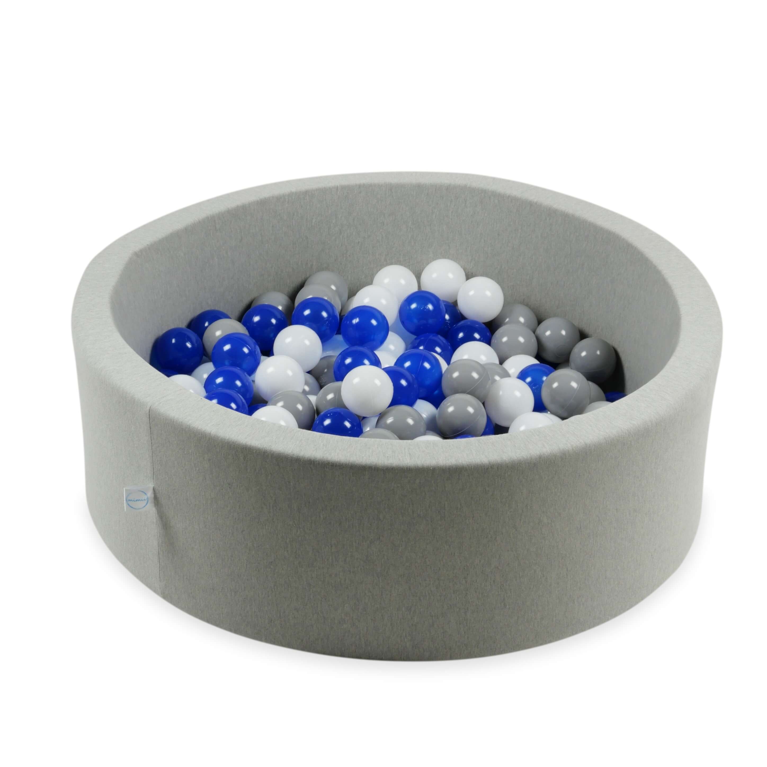 Balles de jeu ø7cm 200 pièces blanc, bleu, gris