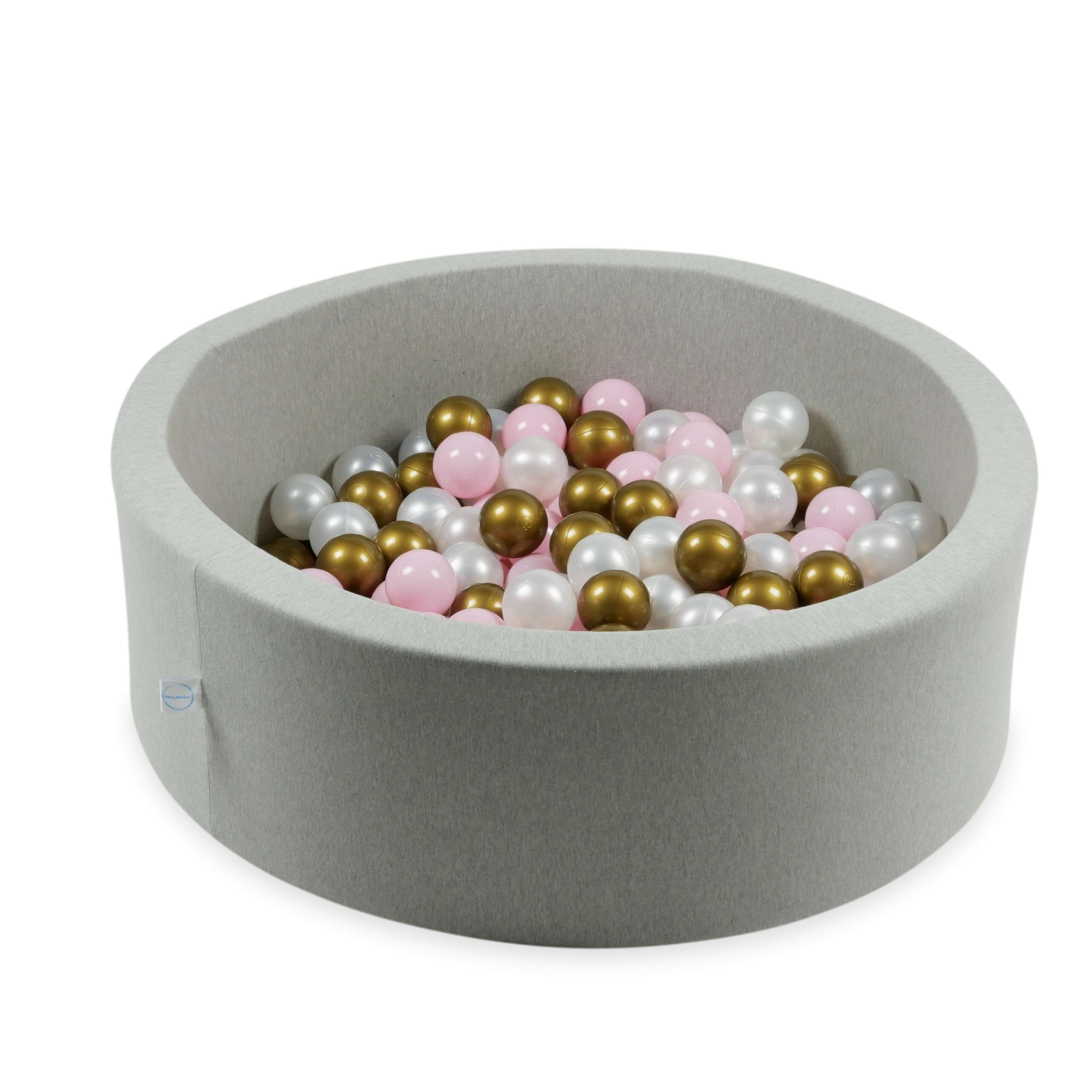 Balles de jeu ø7cm 300 pièces rose clair, perle, vieil dore