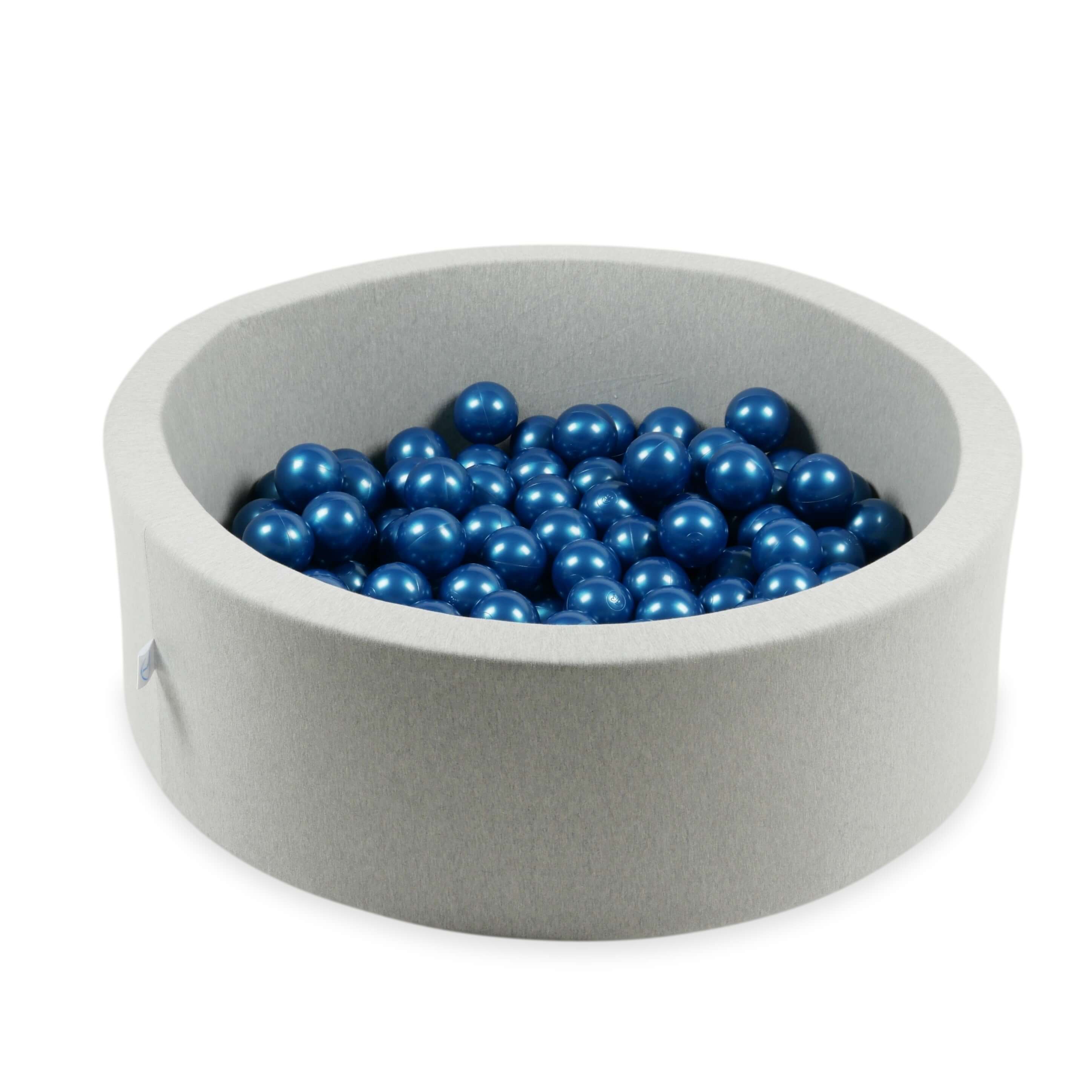 Balles de jeu ø7cm 25 pièces bleue métallique