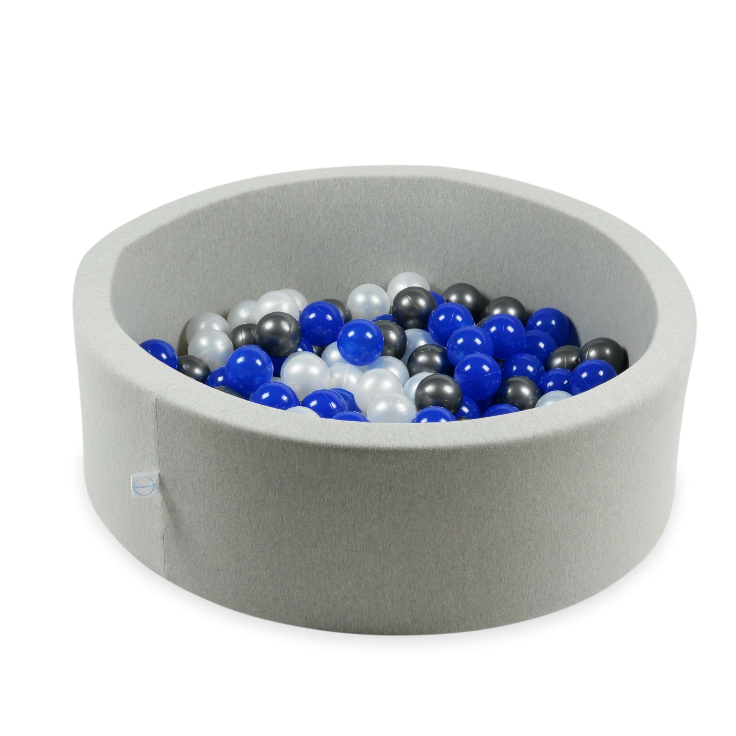 Balles de jeu ø7cm 50 pièces perle, graphite métallique, bleu