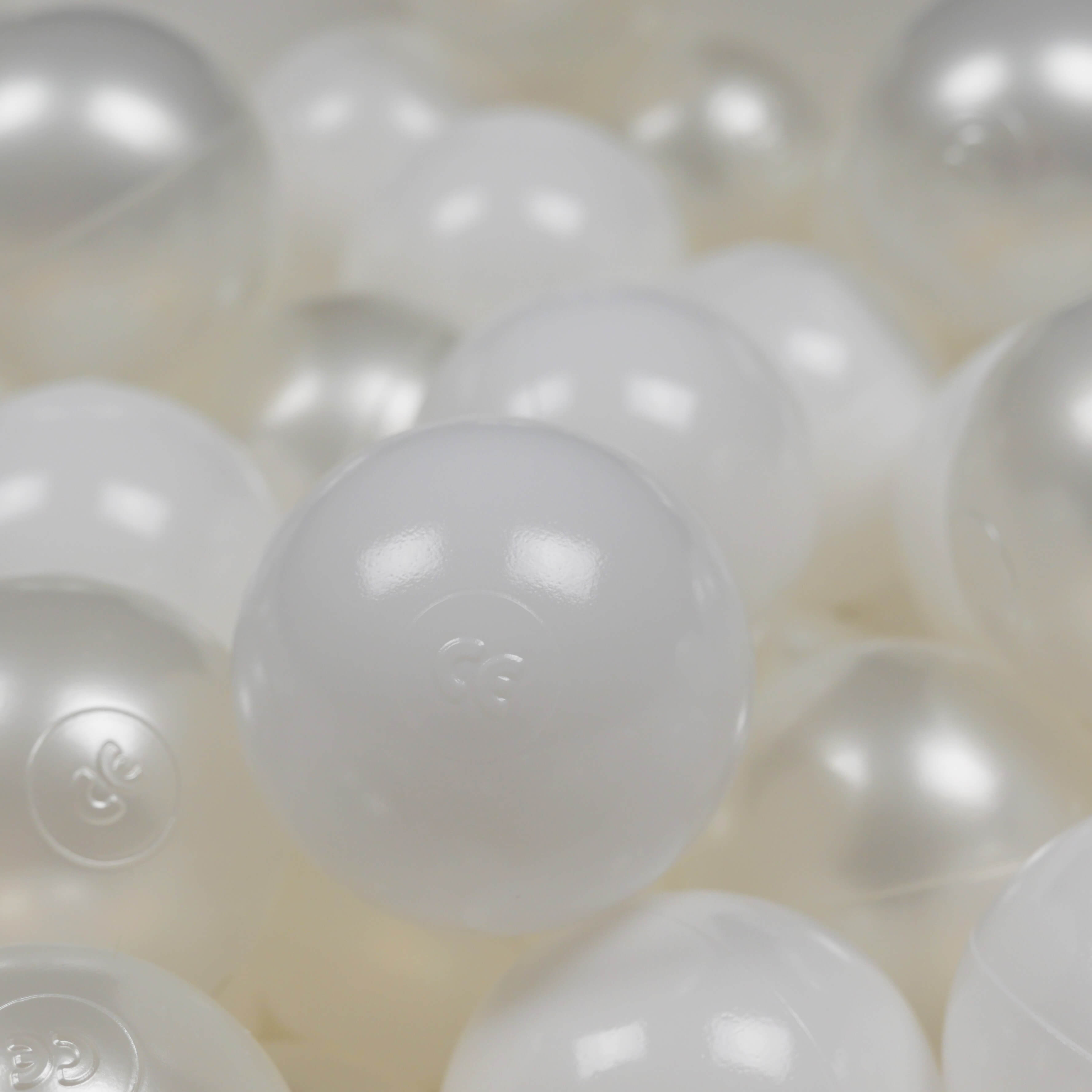 Balles de jeu ø7cm 100 pièces blanc, perle