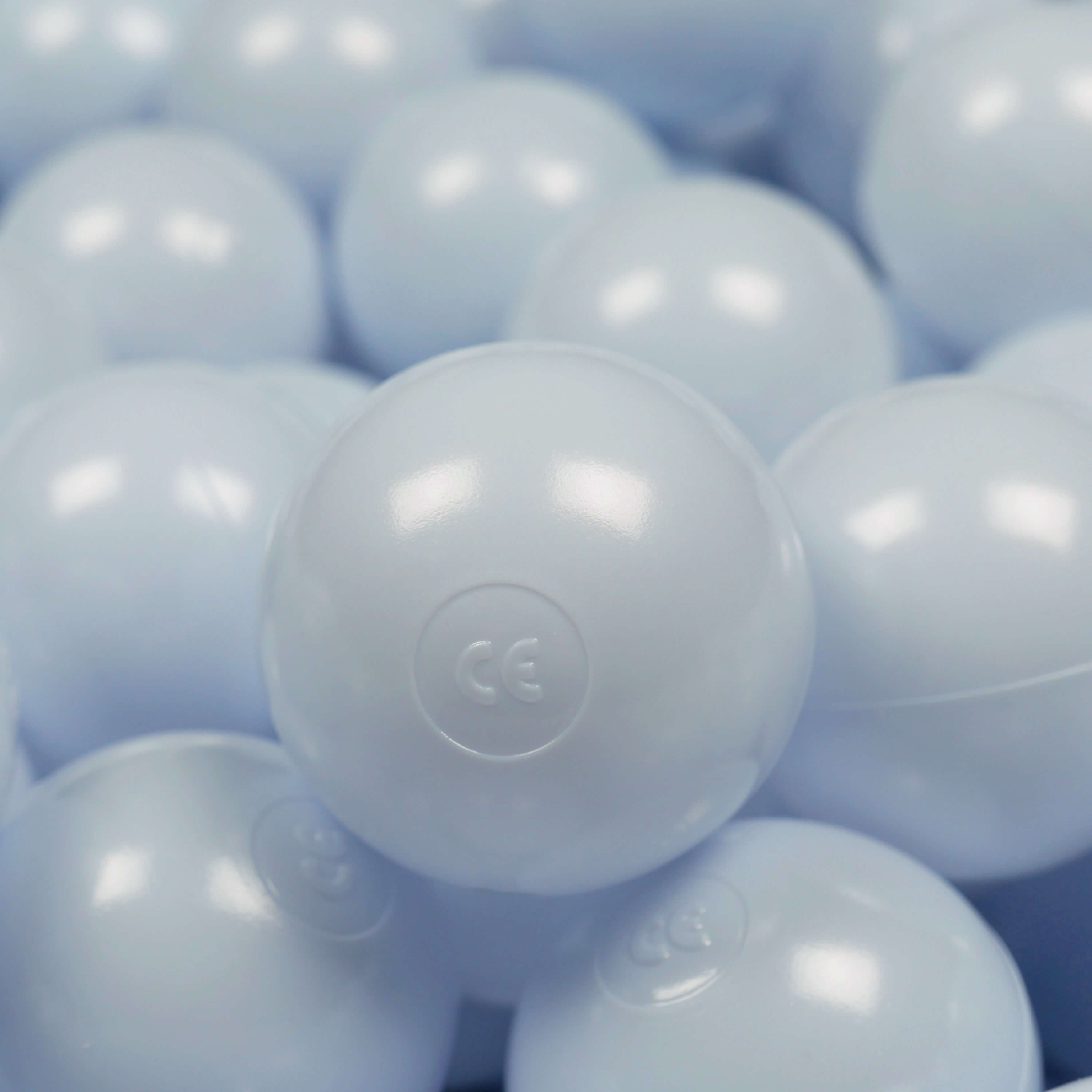 Balles de jeu ø7cm 50 pièces perle bleu clair