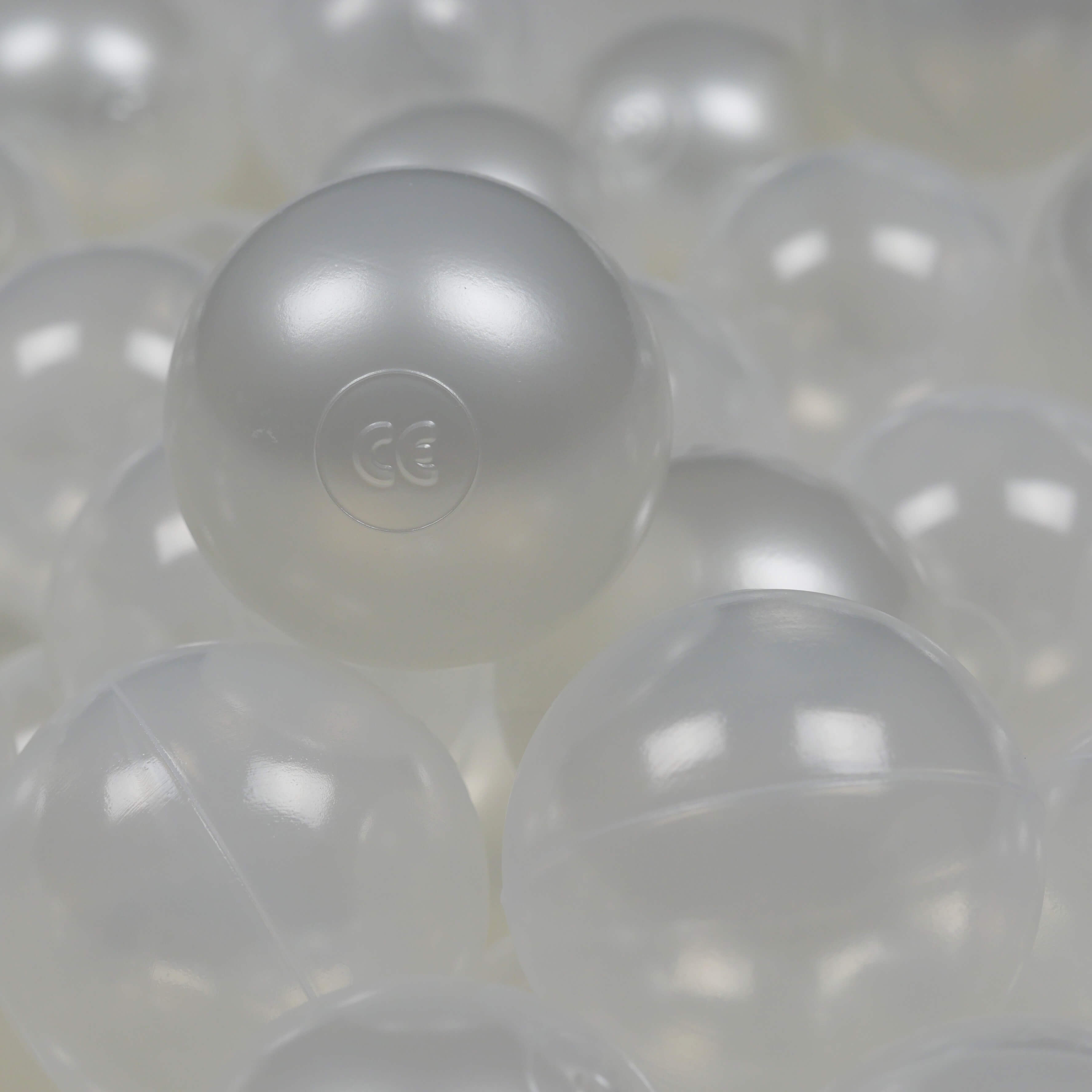 Balles de jeu ø7cm 25 pièces perle, transparent