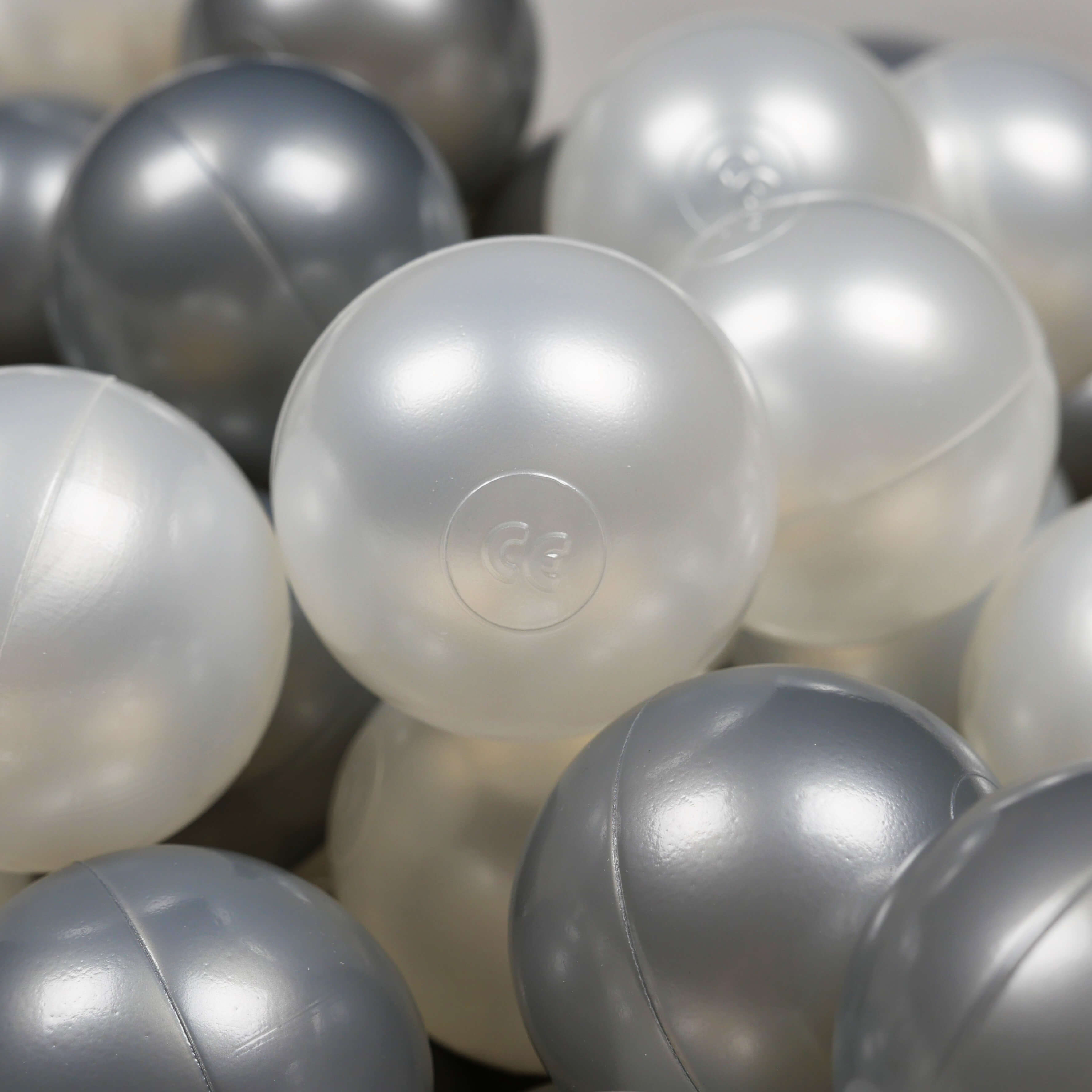Balles de jeu ø7cm 150 pièces perle, argenté