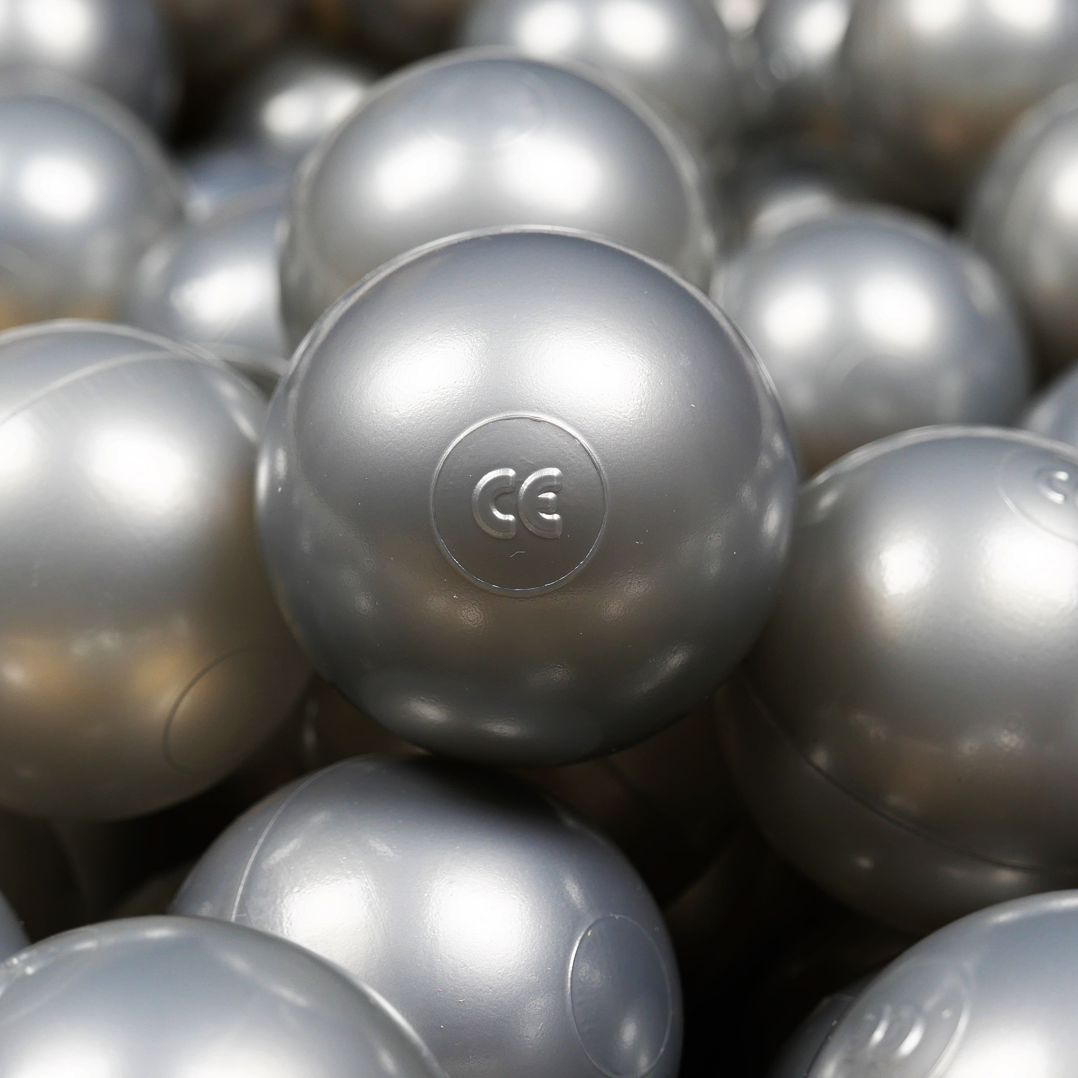 Balles de jeu ø7cm 100 pièces argent