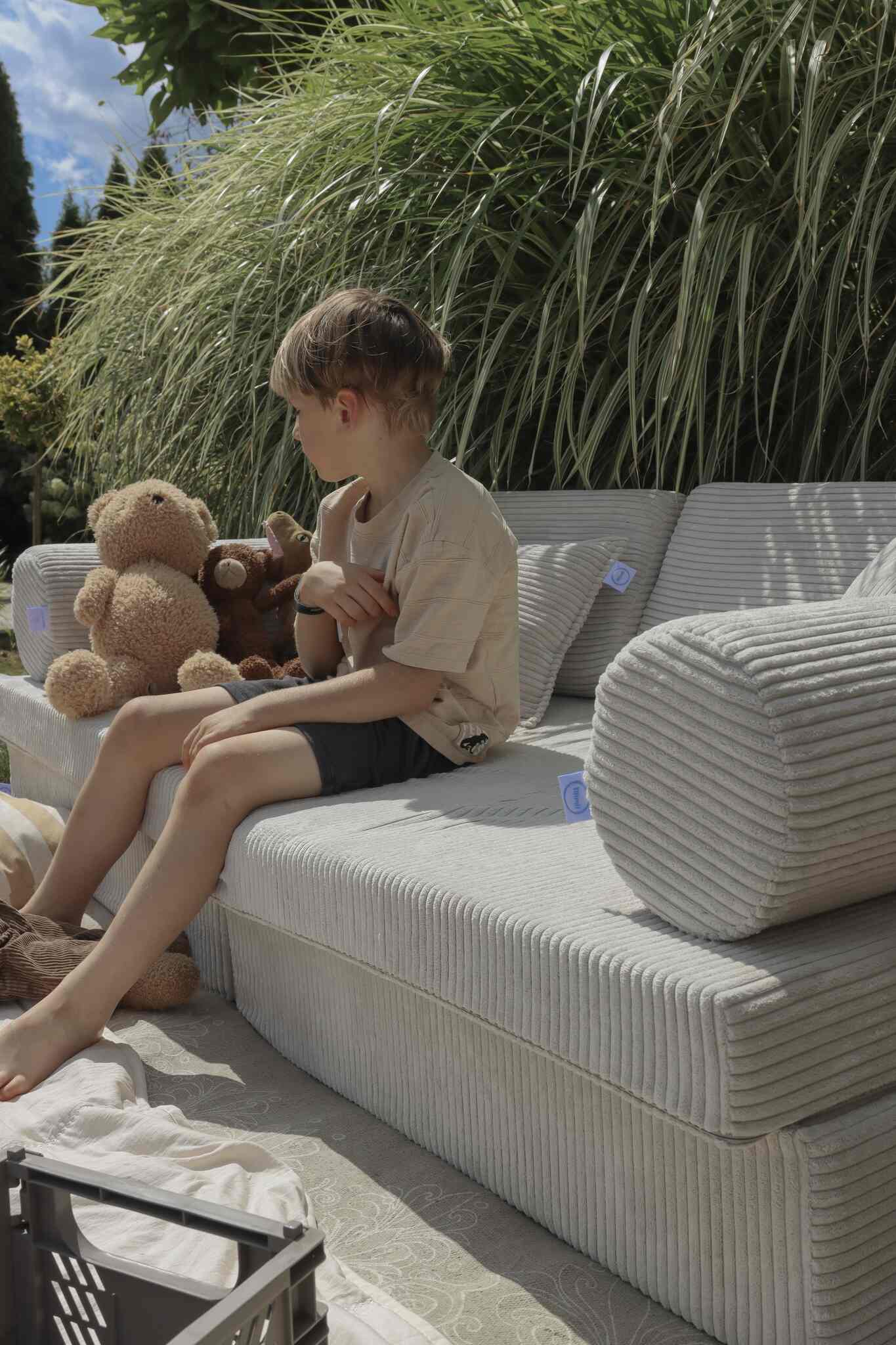 Canapé de jeu Montessori Confort en velours côtelé
