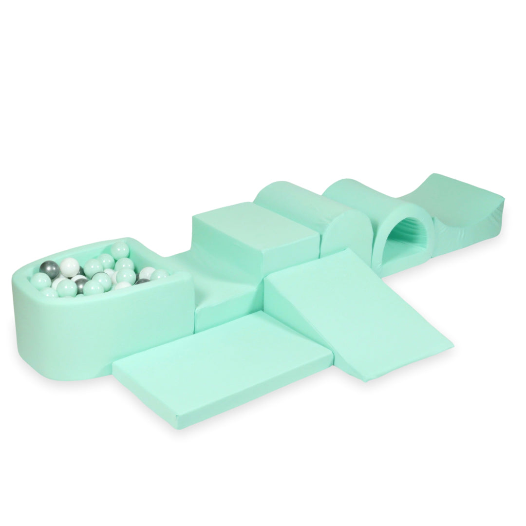 Plus grande aire de jeux en mousse avec piscine micro menthe + 100 balles