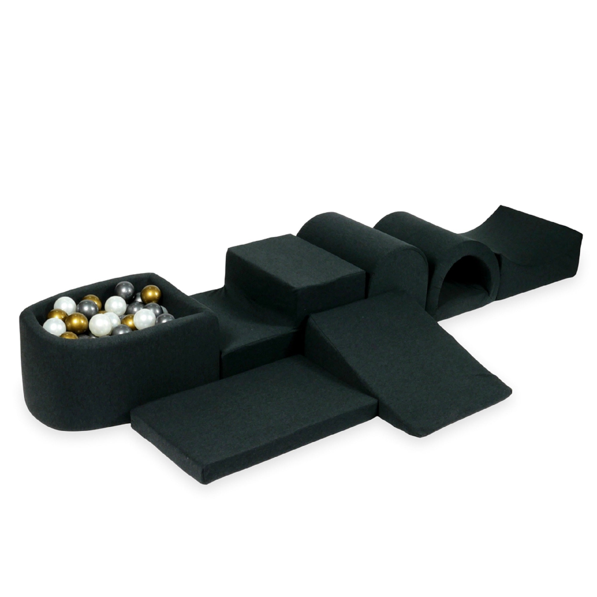 Plus grande aire de jeux en mousse avec piscine micro graphite + 100 balles