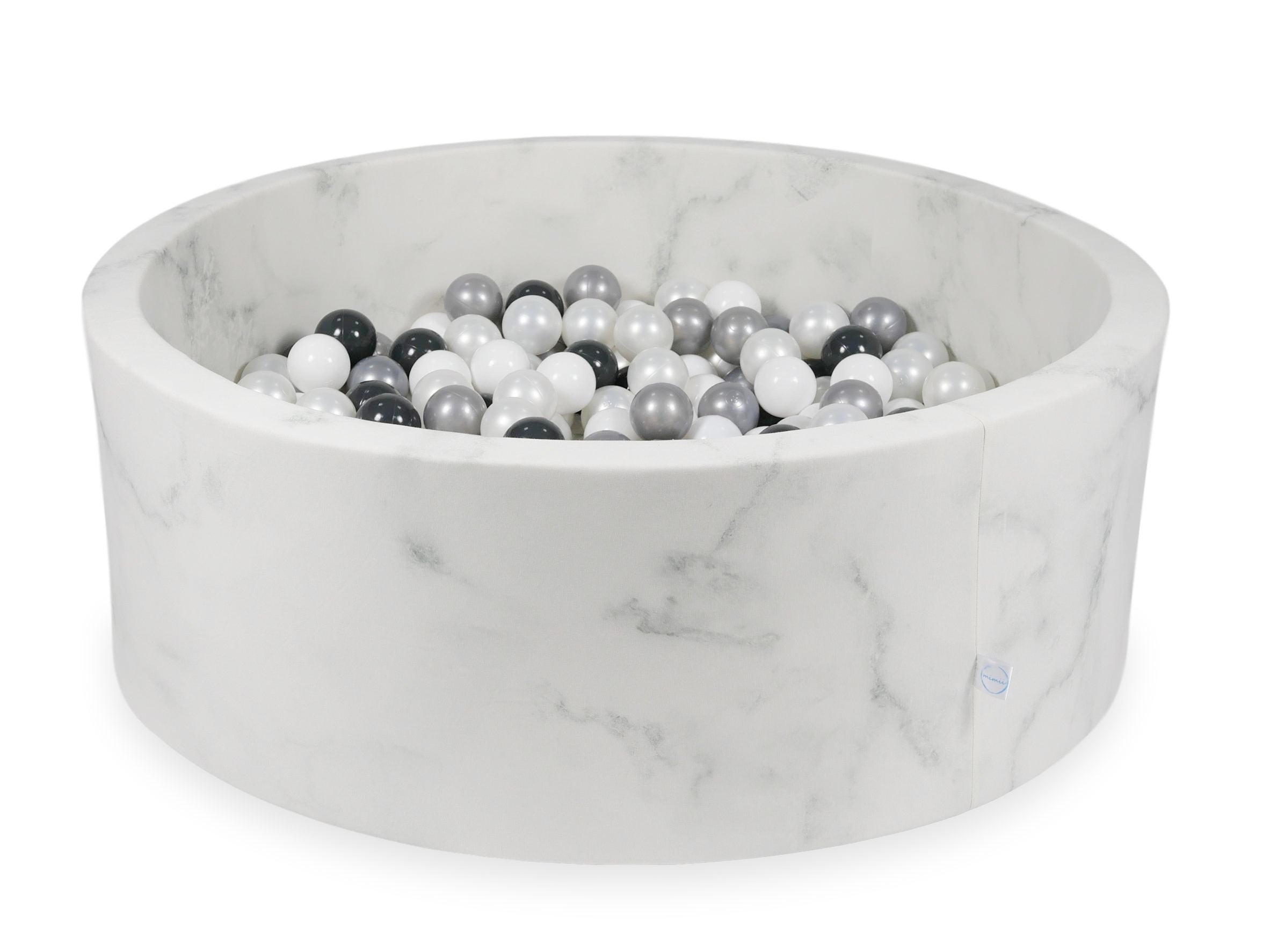 Piscine à balles en velours Marble 110x40 cm avec 500balles
