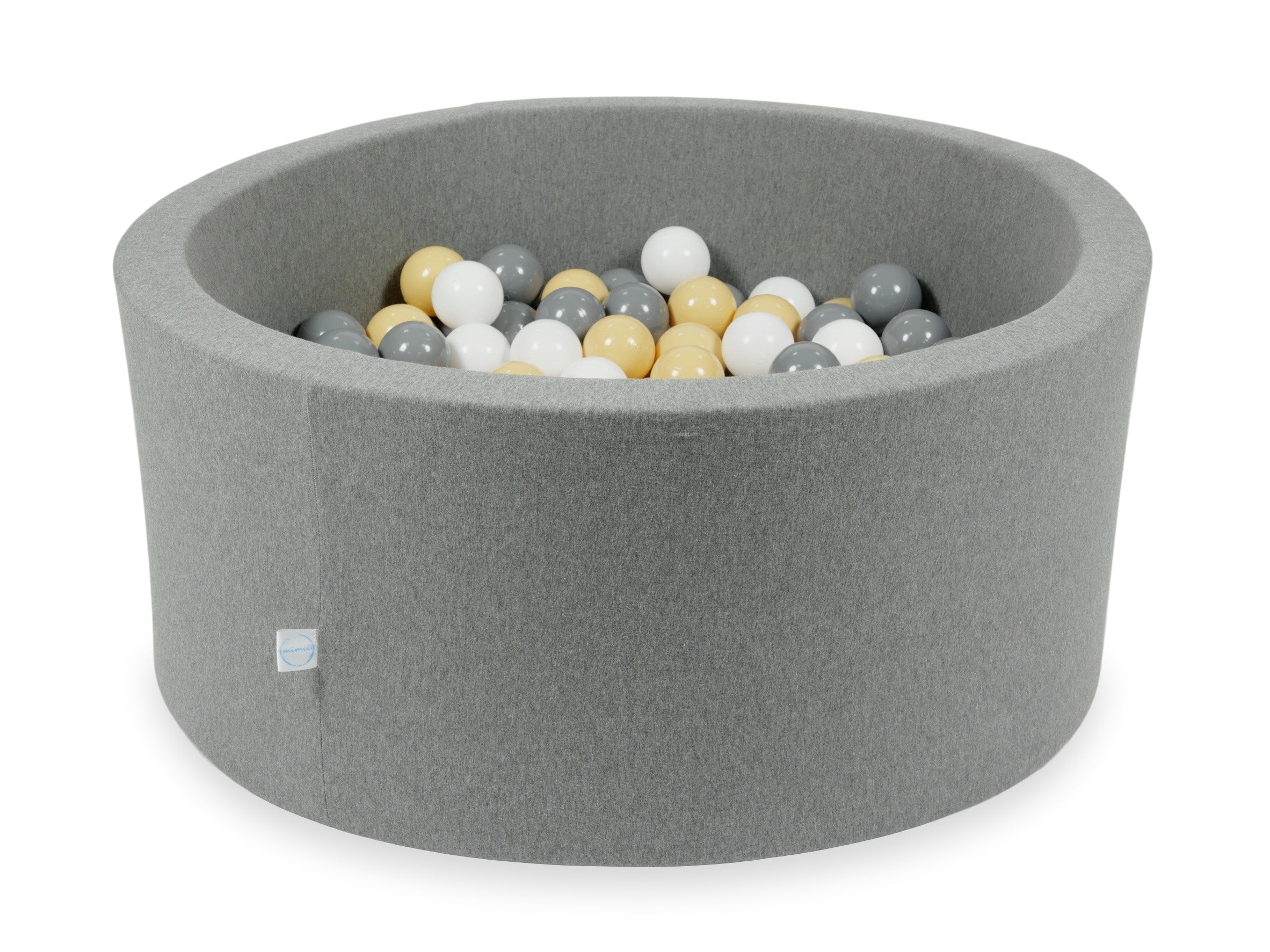 Piscine à balles en gris  90x40 cm avec 300 balles
