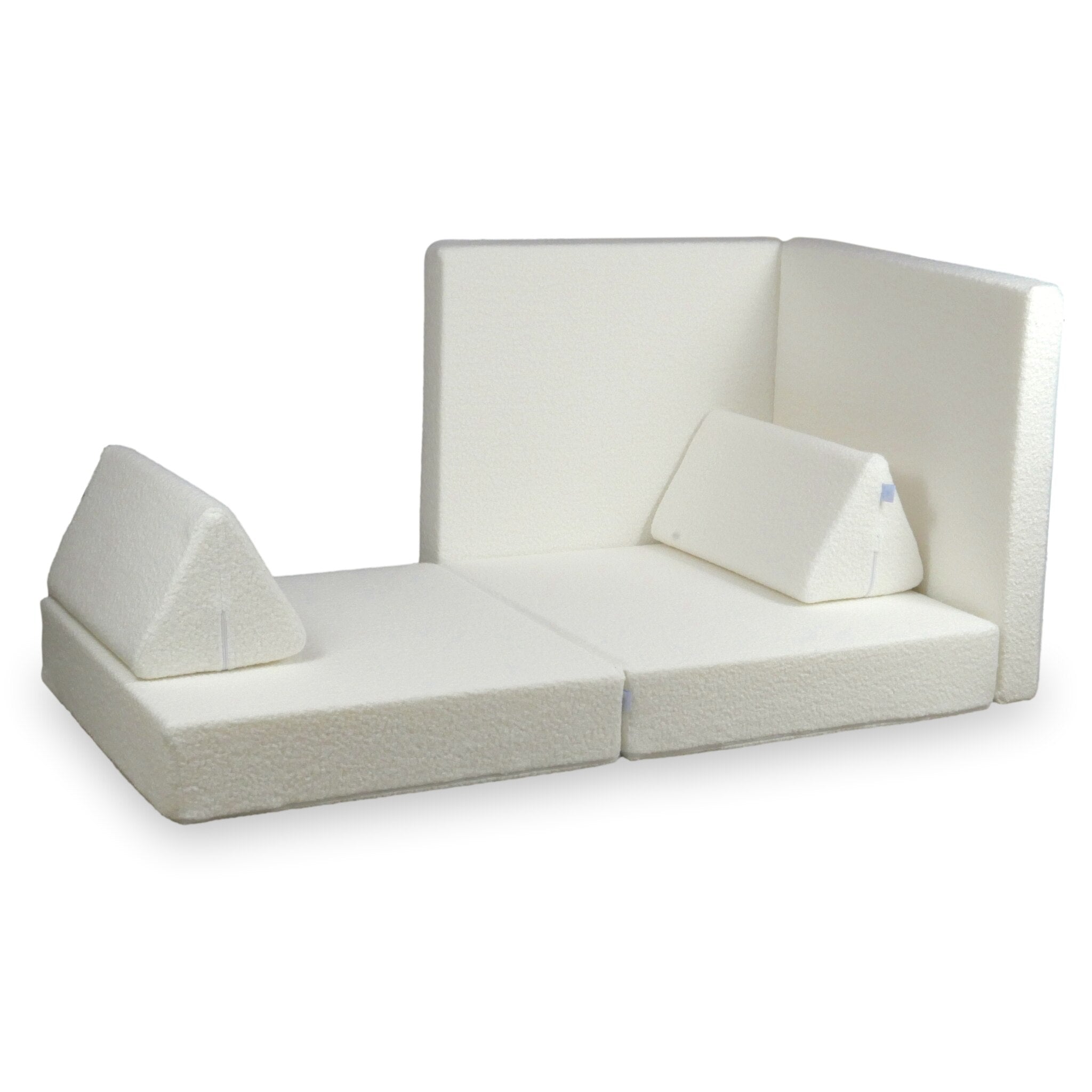 Canapé de jeu Montessori Standard Bouclé Blanc