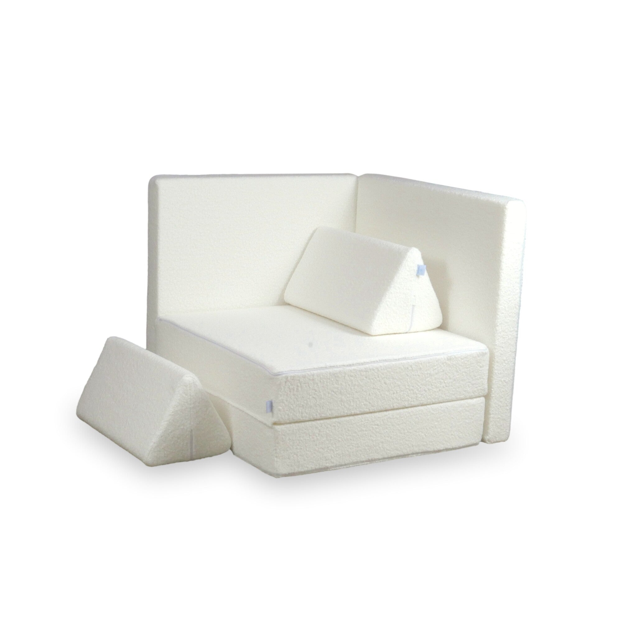 Canapé de jeu Montessori Standard Bouclé Blanc